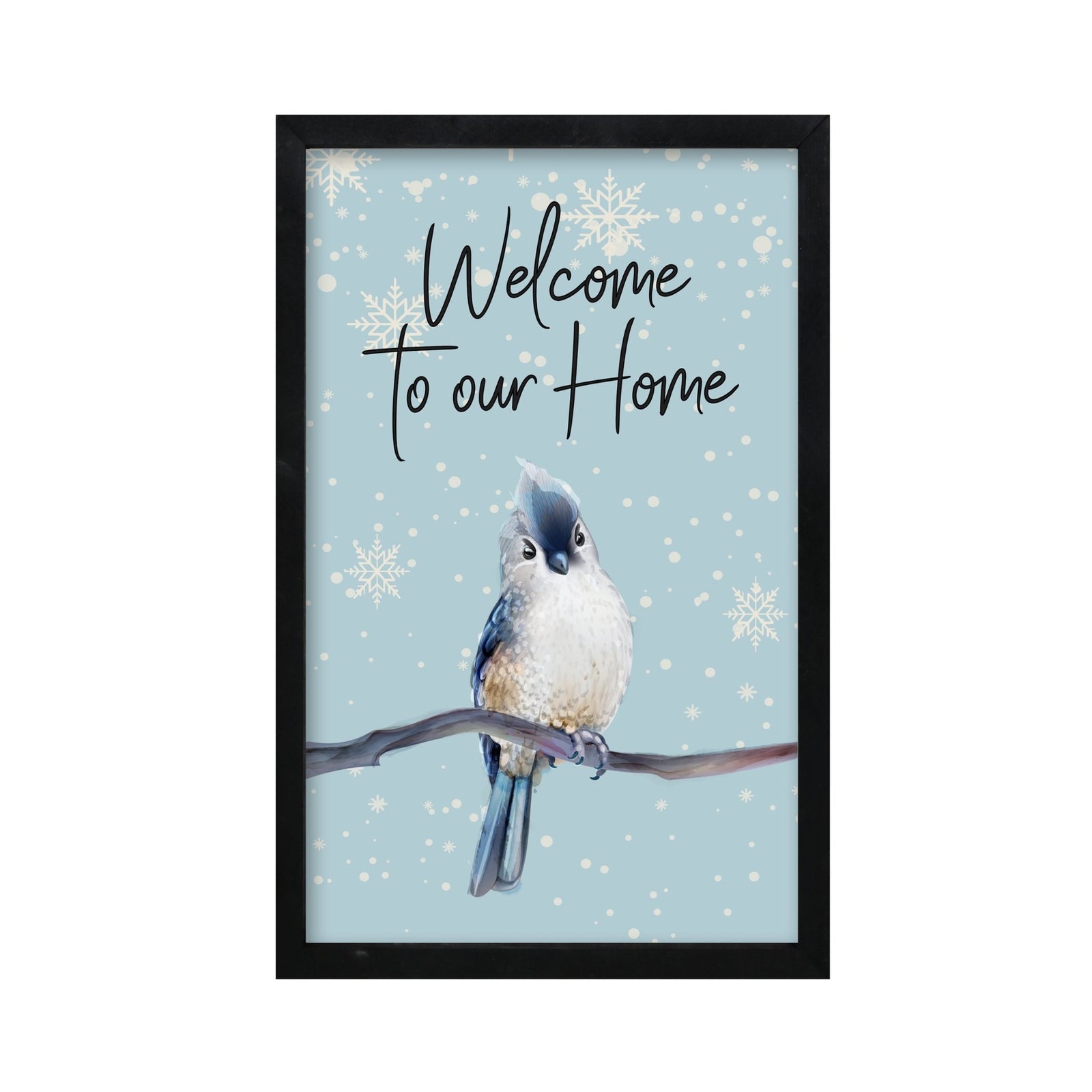 Merry Christmas Framed Shadow Box - Bird Welcome - LifeSong Milestones