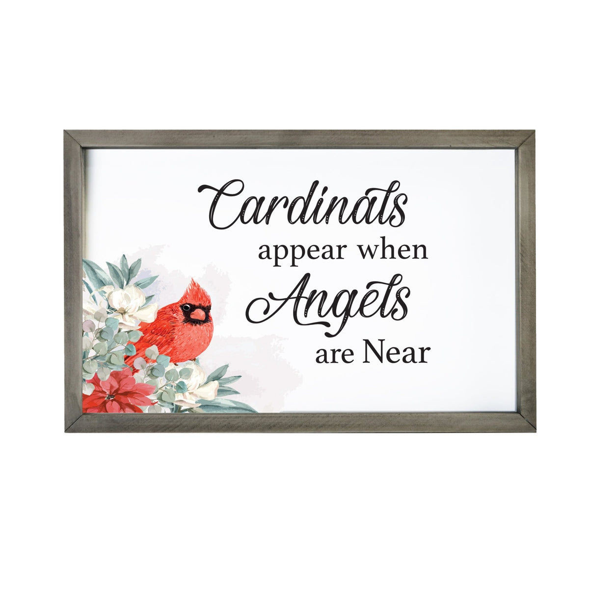 Merry Christmas Framed Shadow Box - Cardinals Appear - LifeSong Milestones