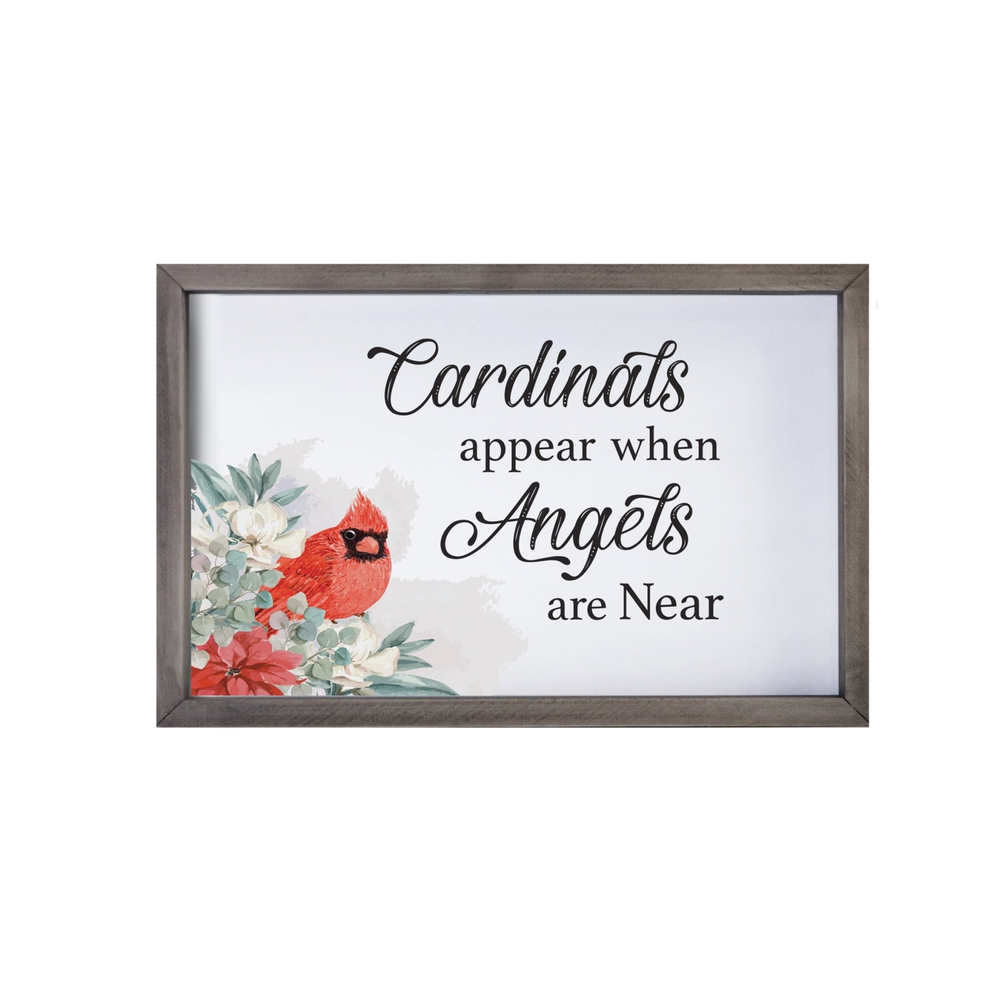 Merry Christmas Framed Shadow Box - Cardinals Appear - LifeSong Milestones