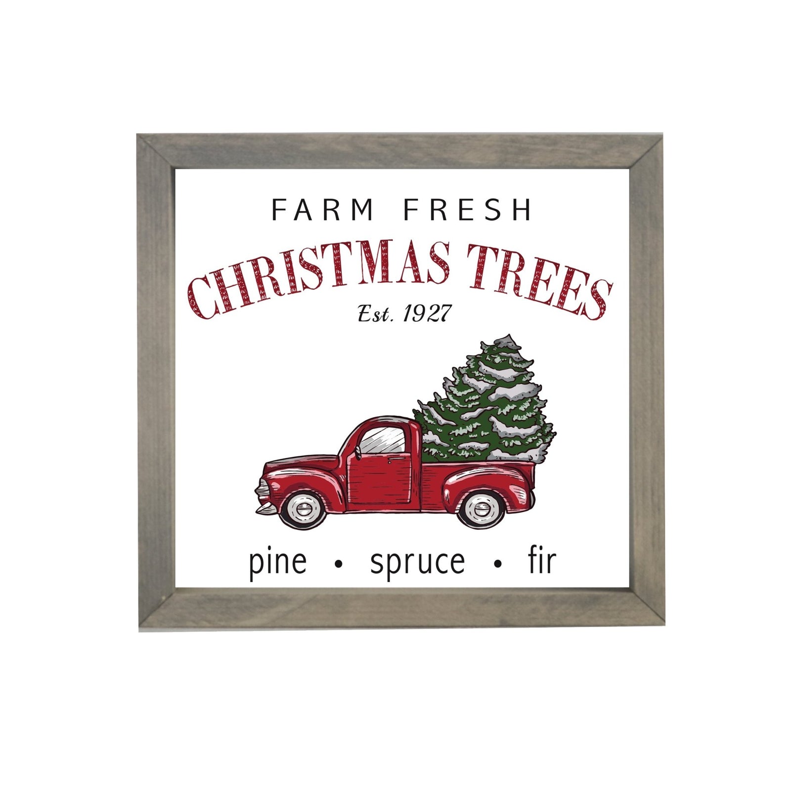 Merry Christmas Framed Shadow Box - Farm Fresh - LifeSong Milestones