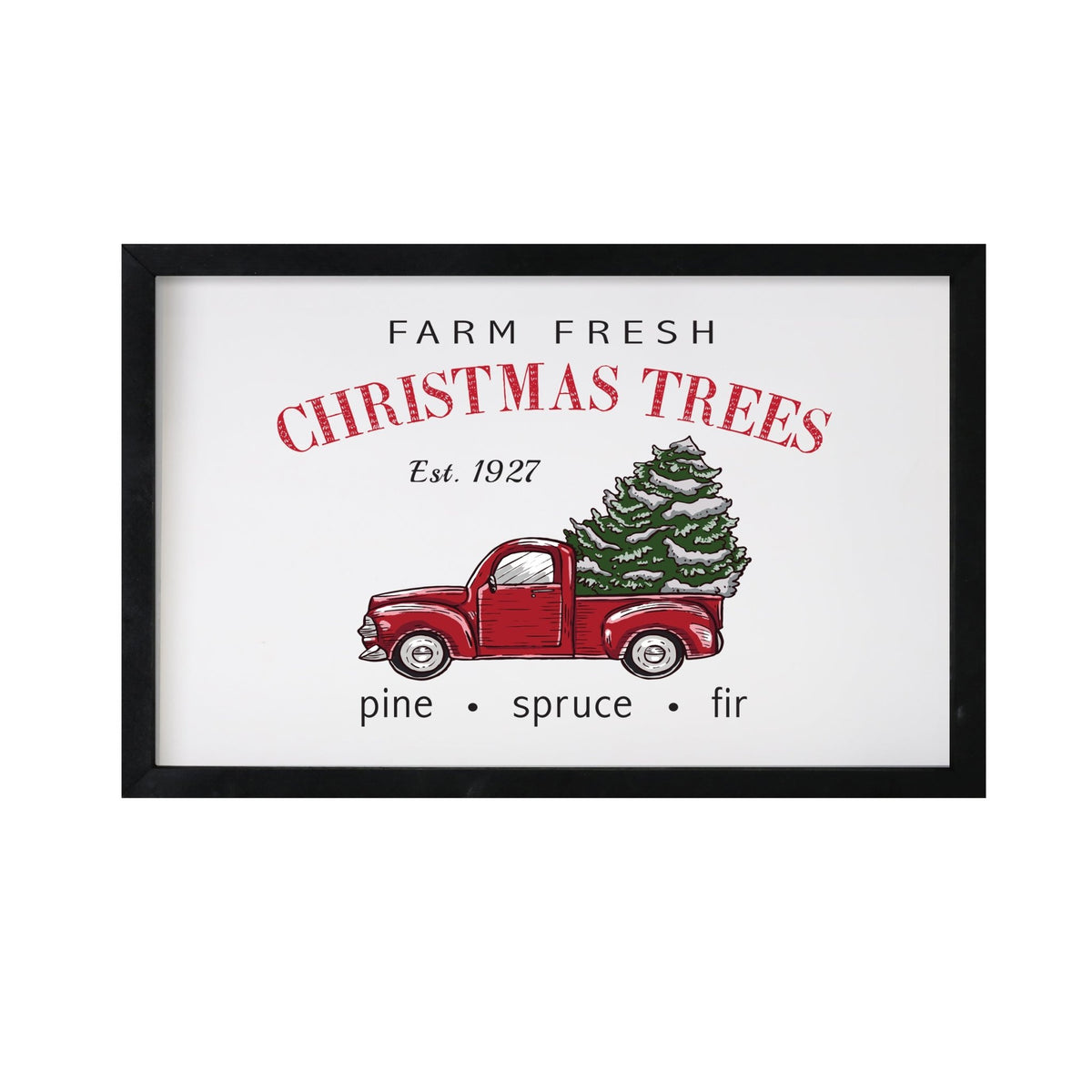 Merry Christmas Framed Shadow Box - Farm Fresh - LifeSong Milestones