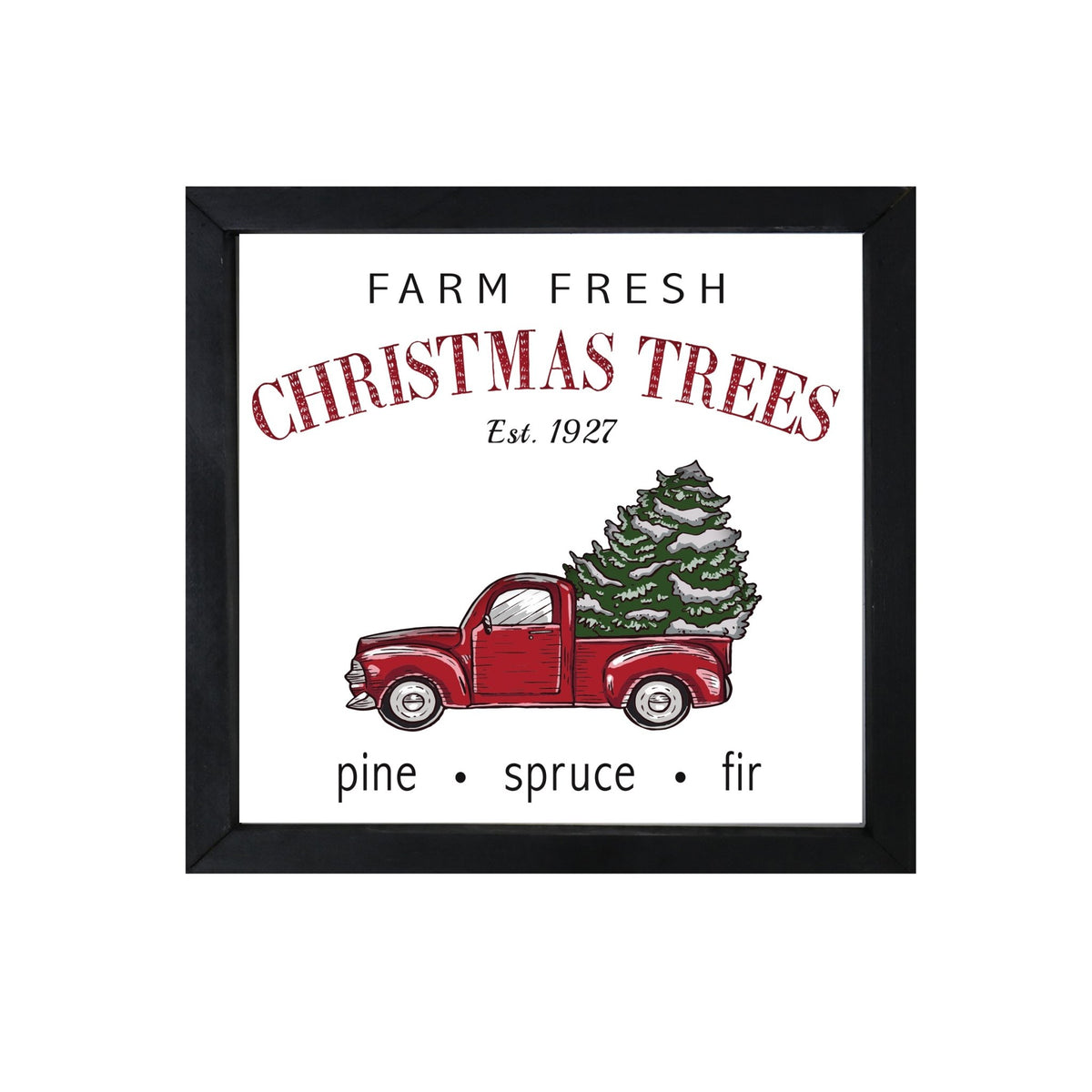 Merry Christmas Framed Shadow Box - Farm Fresh - LifeSong Milestones