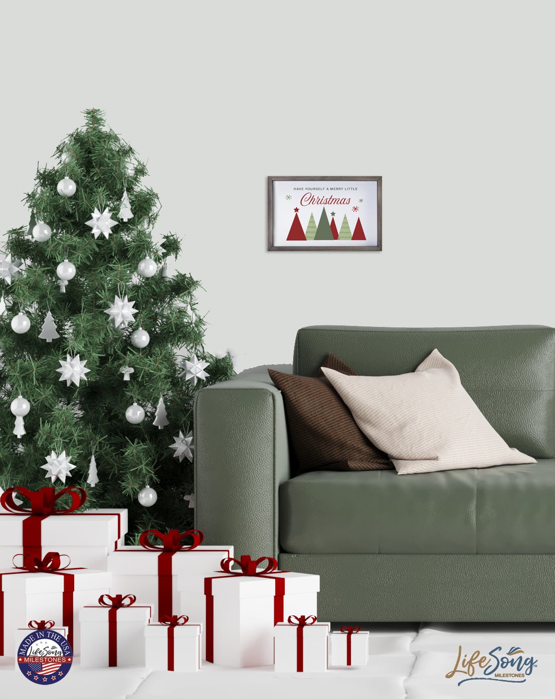 Merry Christmas Framed Shadow Box - Have Yourself A Merry - LifeSong Milestones