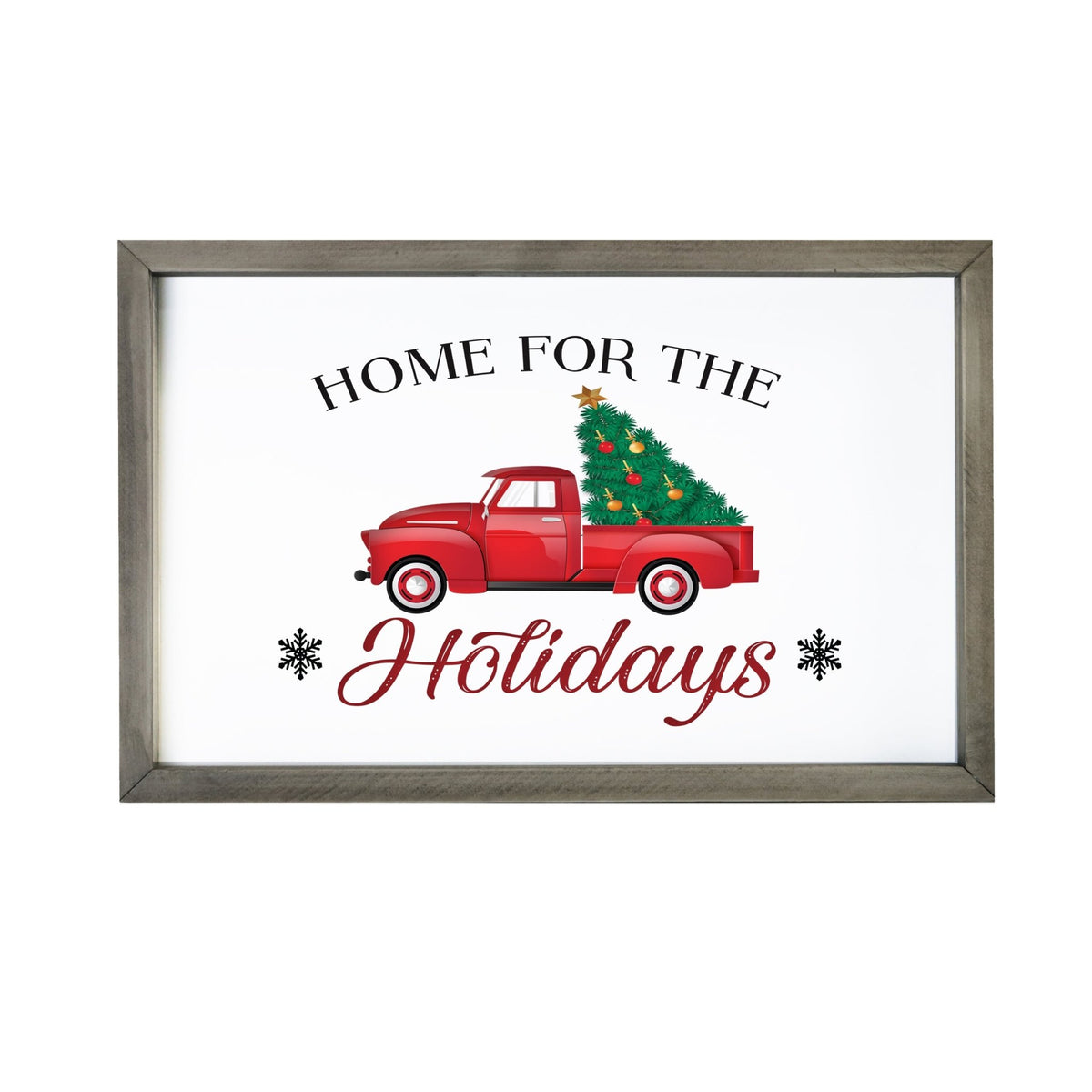 Merry Christmas Framed Shadow Box - Home For The Holidays - LifeSong Milestones