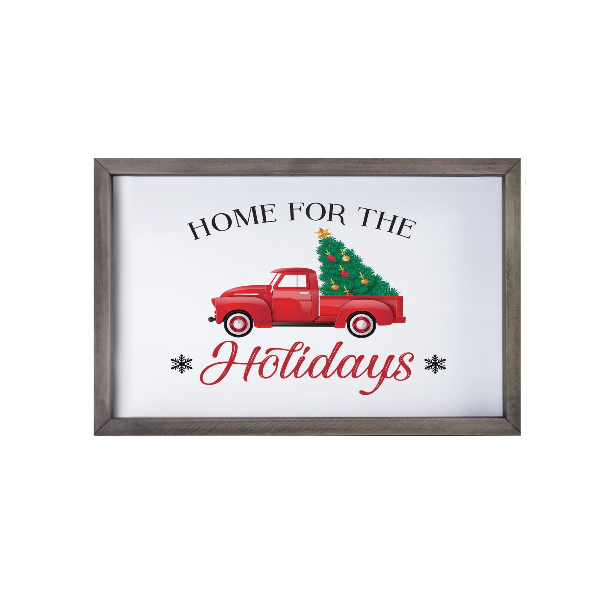 Merry Christmas Framed Shadow Box - Home For The Holidays - LifeSong Milestones