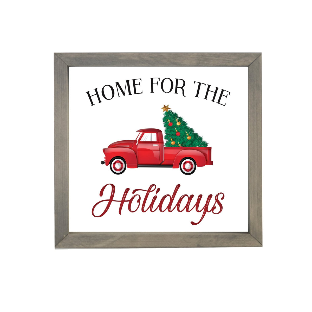 Merry Christmas Framed Shadow Box - Home For The Holidays - LifeSong Milestones
