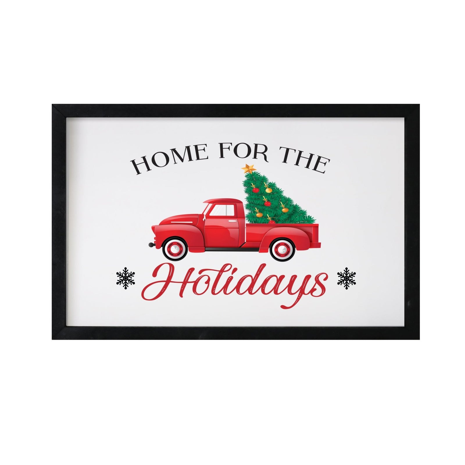 Merry Christmas Framed Shadow Box - Home For The Holidays - LifeSong Milestones