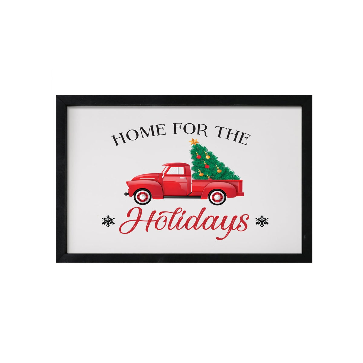 Merry Christmas Framed Shadow Box - Home For The Holidays - LifeSong Milestones