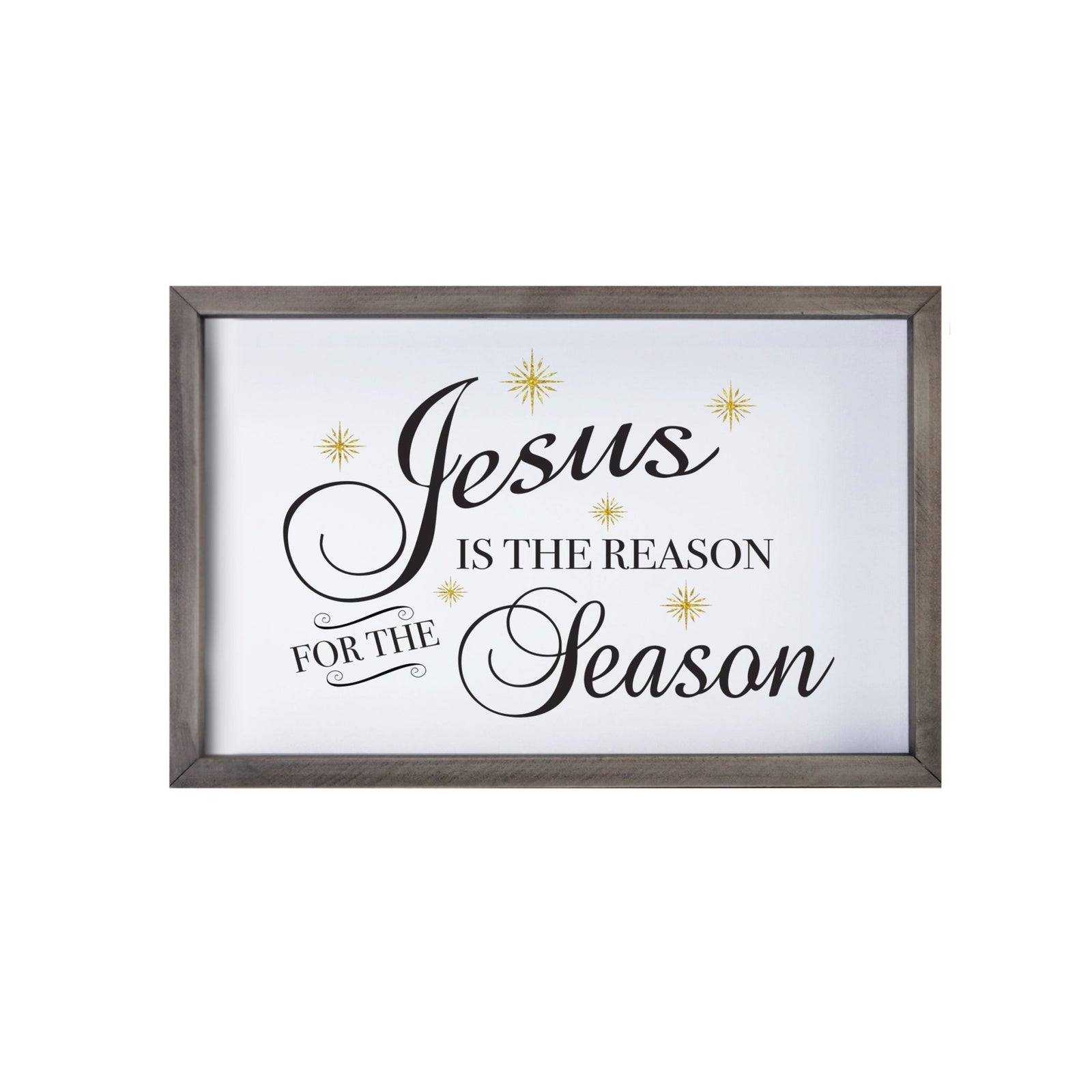 Merry Christmas Framed Shadow Box - Jesus Is The Reason - LifeSong Milestones