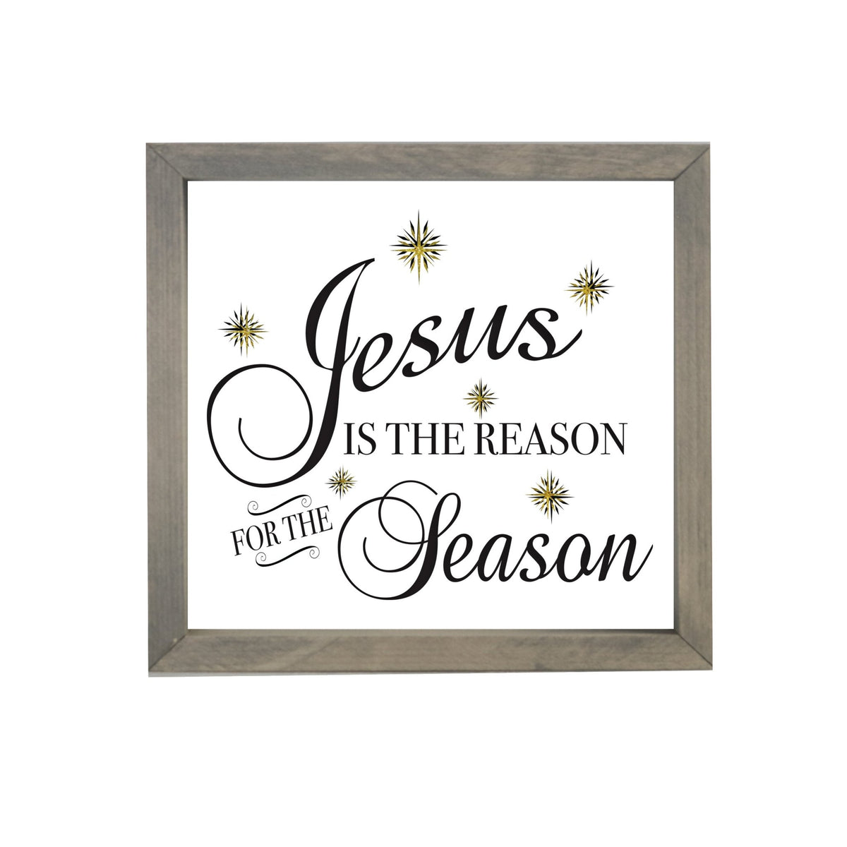 Merry Christmas Framed Shadow Box - Jesus Is The Reason - LifeSong Milestones