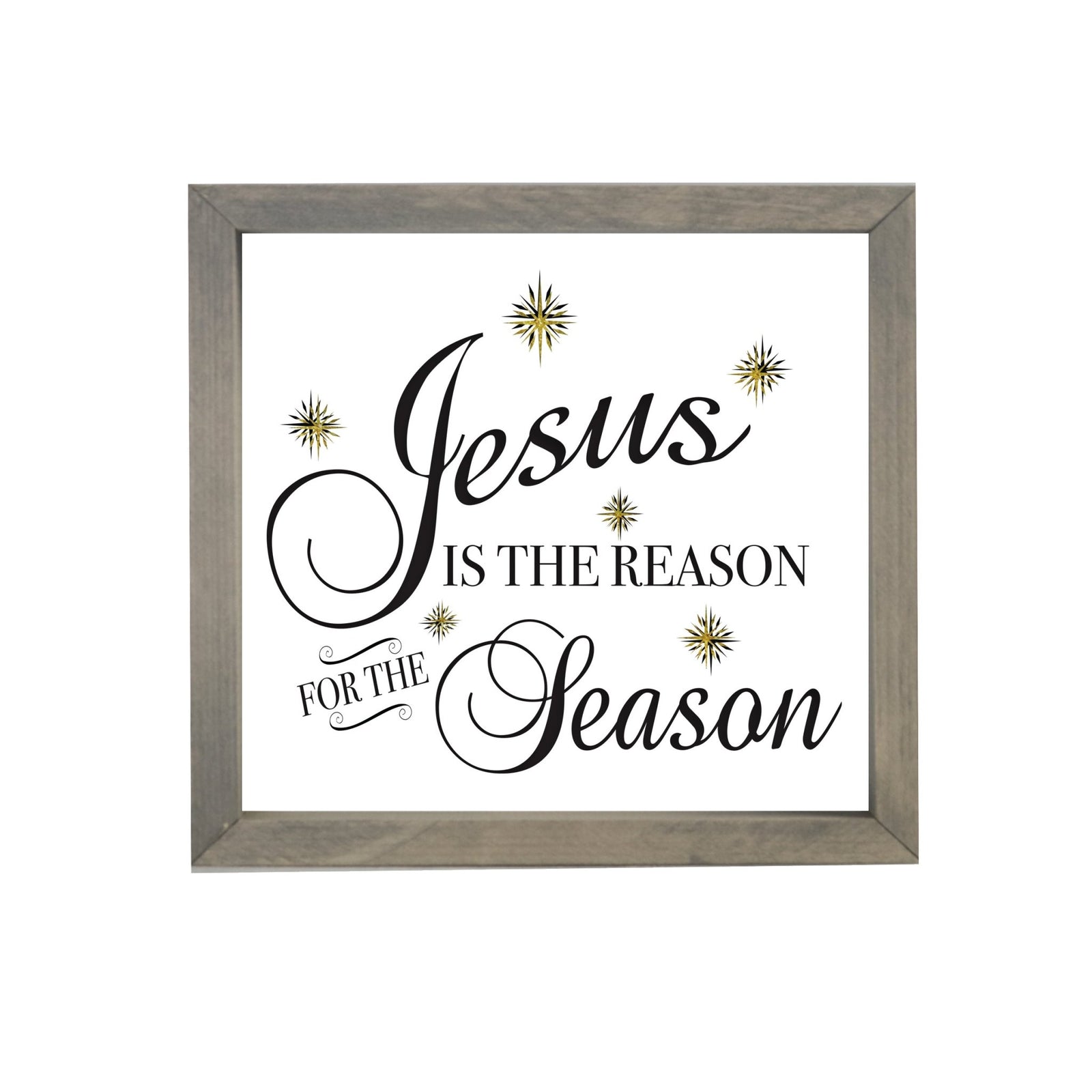 Merry Christmas Framed Shadow Box - Jesus Is The Reason - LifeSong Milestones