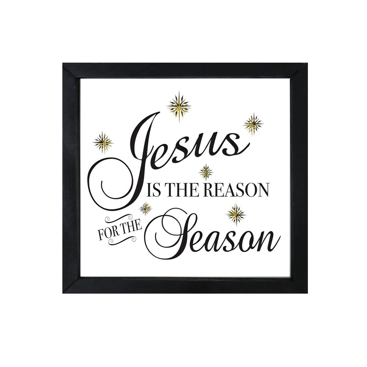 Merry Christmas Framed Shadow Box - Jesus Is The Reason - LifeSong Milestones