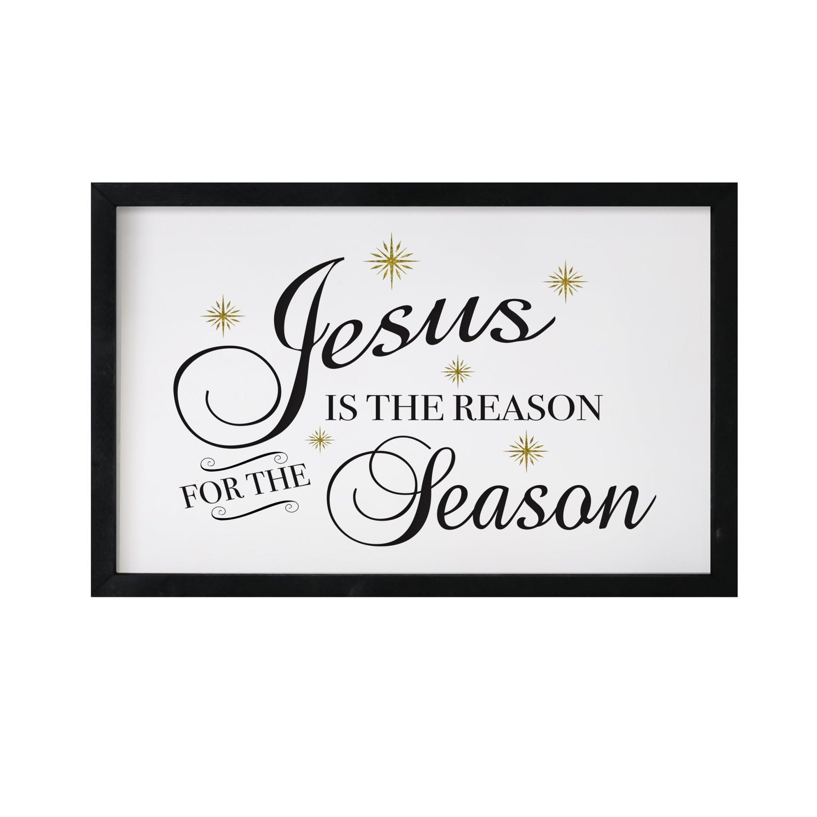 Merry Christmas Framed Shadow Box - Jesus Is The Reason - LifeSong Milestones