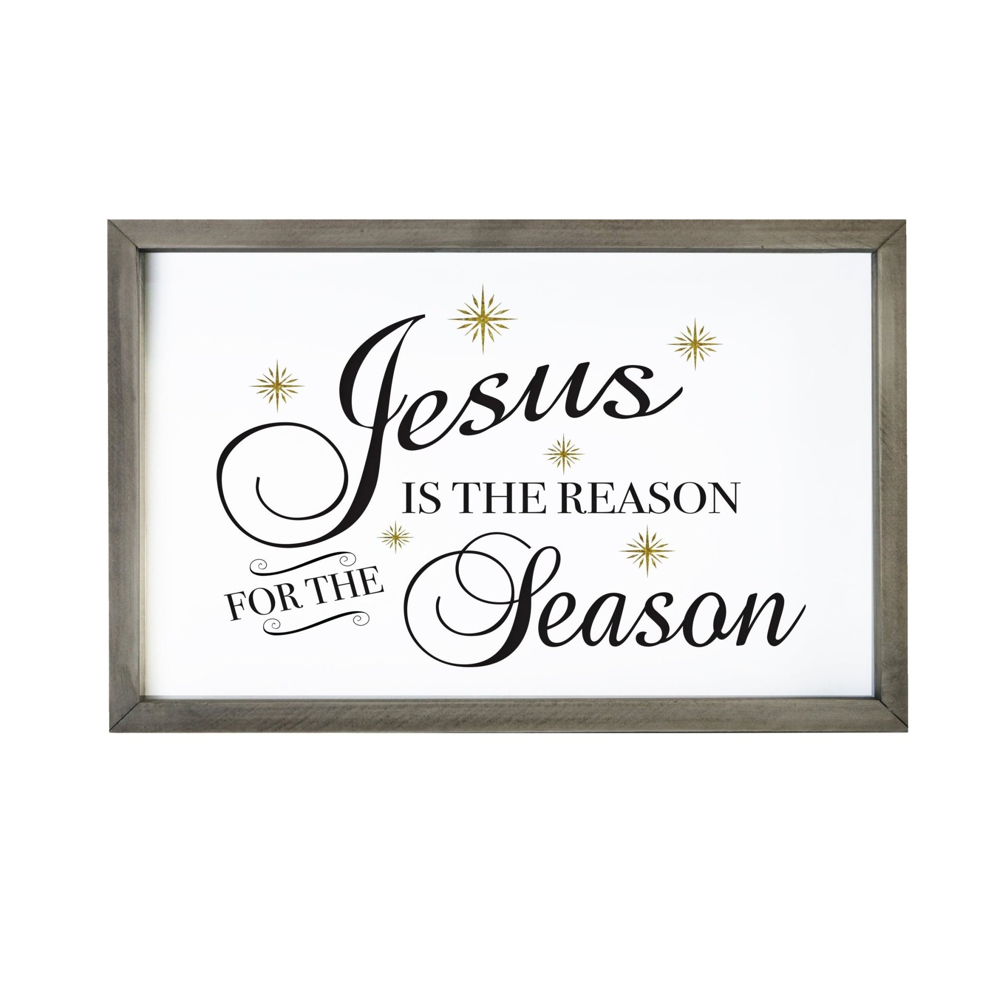 Merry Christmas Framed Shadow Box - Jesus Is The Reason - LifeSong Milestones