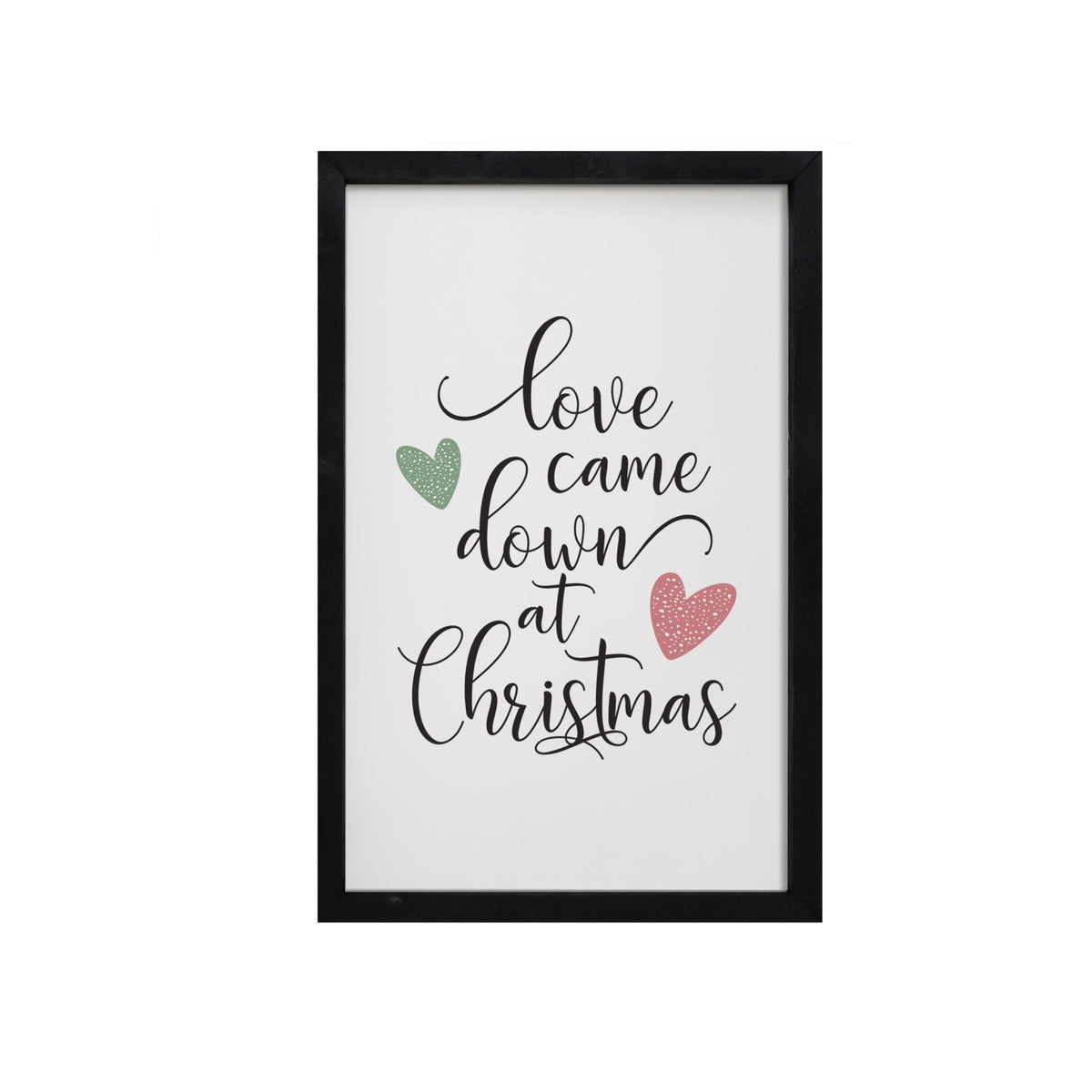 Merry Christmas Framed Shadow Box - Love Came Down - LifeSong Milestones