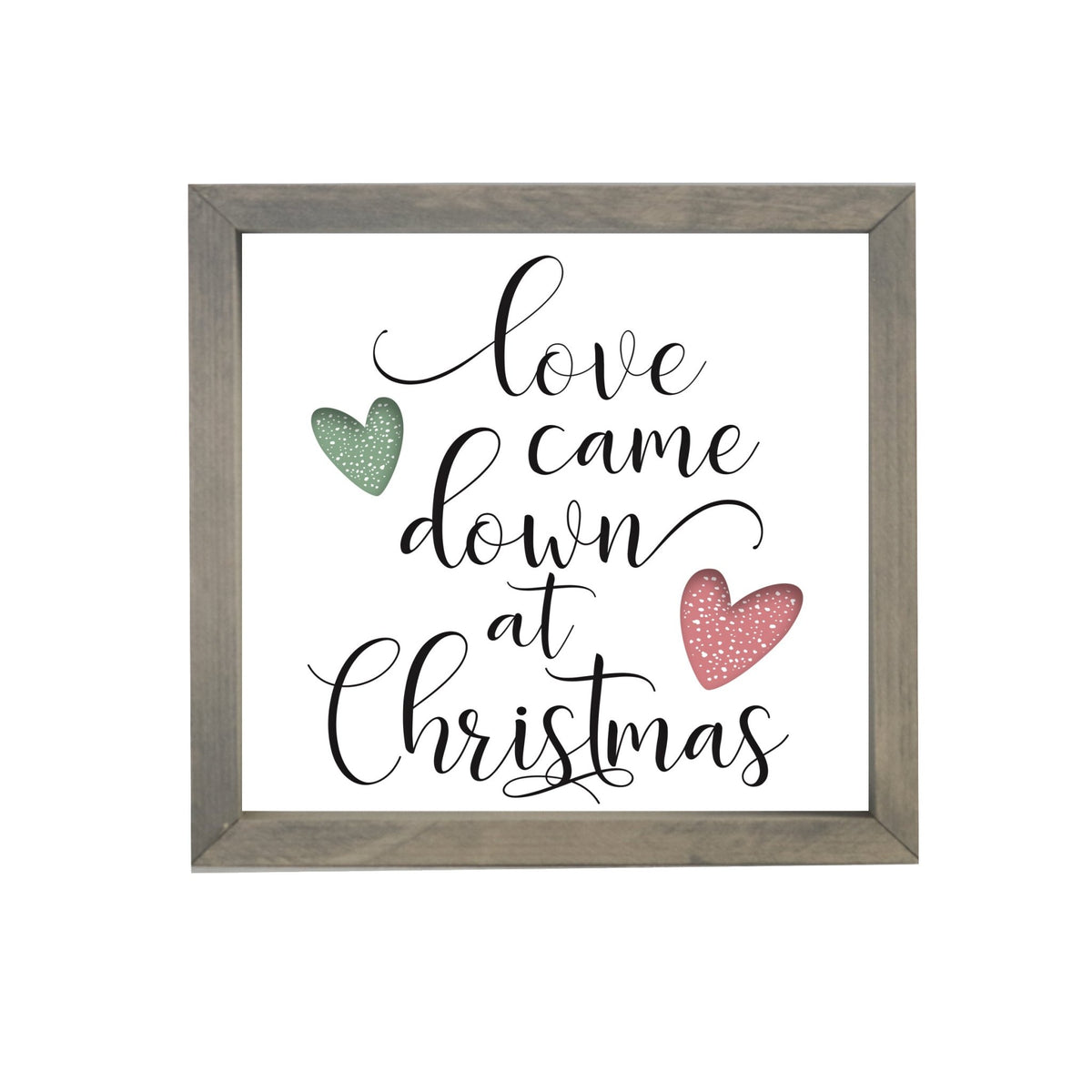 Merry Christmas Framed Shadow Box - Love Came Down - LifeSong Milestones