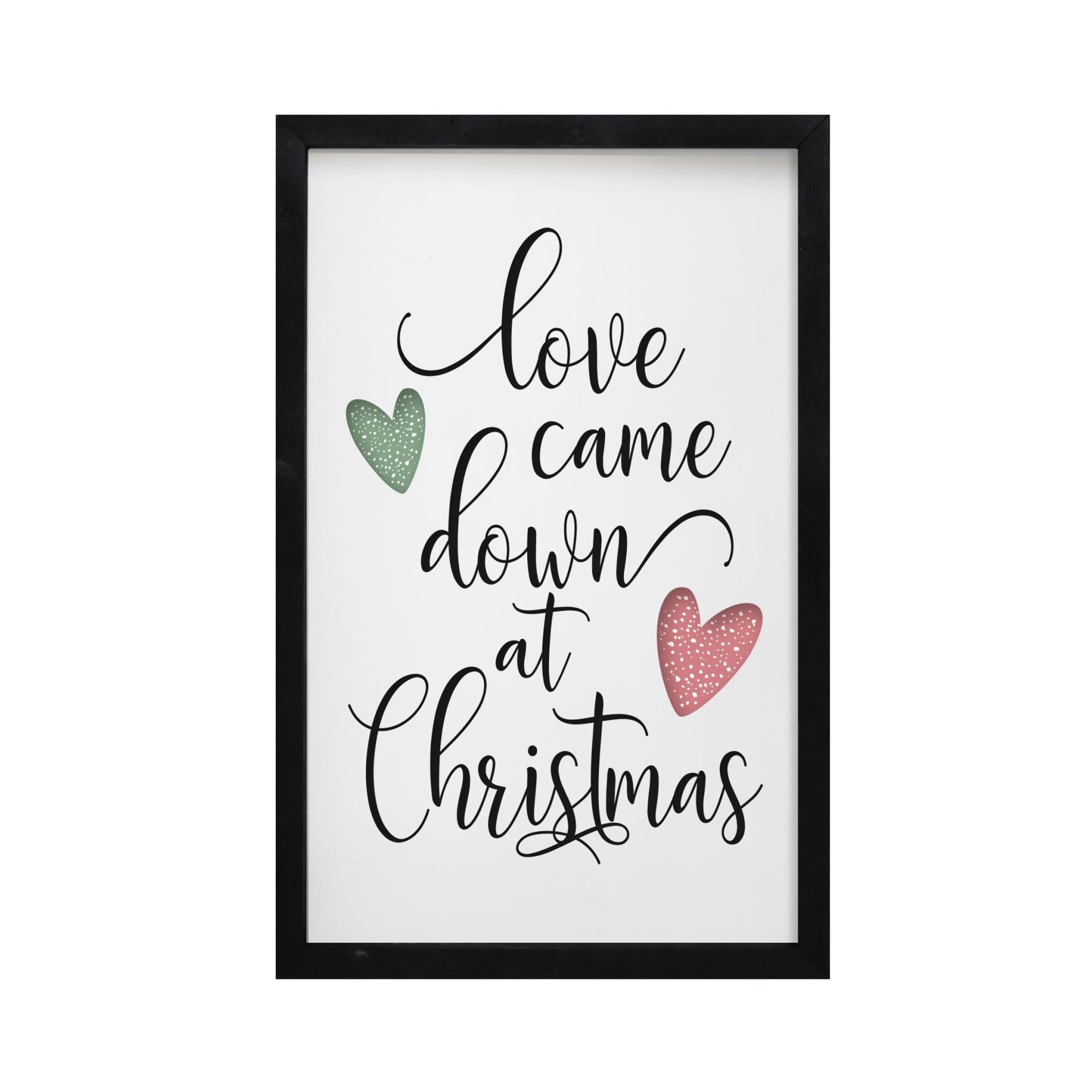 Merry Christmas Framed Shadow Box - Love Came Down - LifeSong Milestones