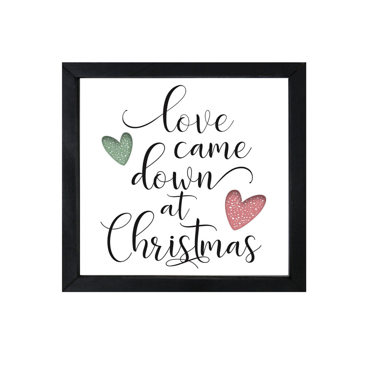 Merry Christmas Framed Shadow Box - Love Came Down - LifeSong Milestones