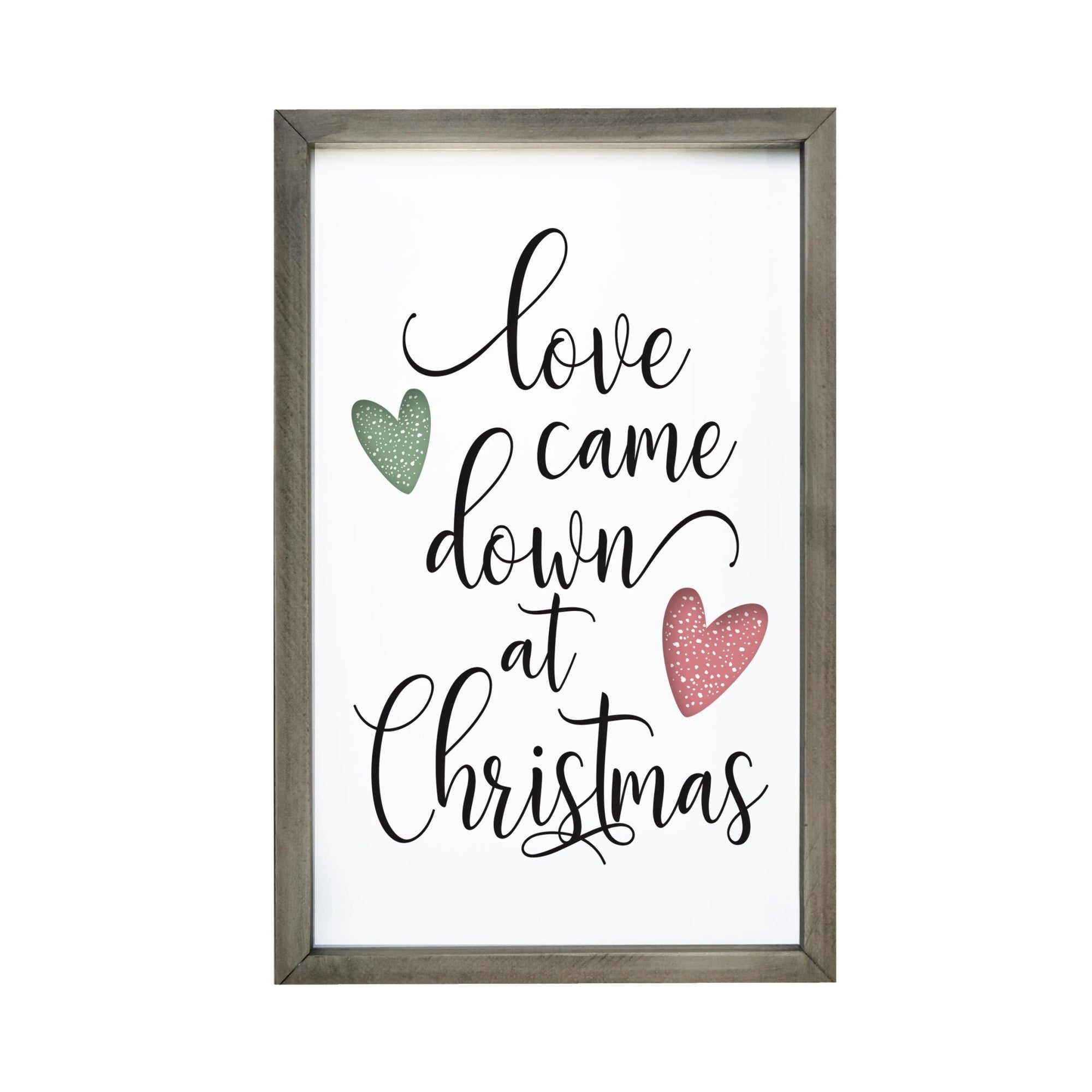 Merry Christmas Framed Shadow Box - Love Came Down - LifeSong Milestones