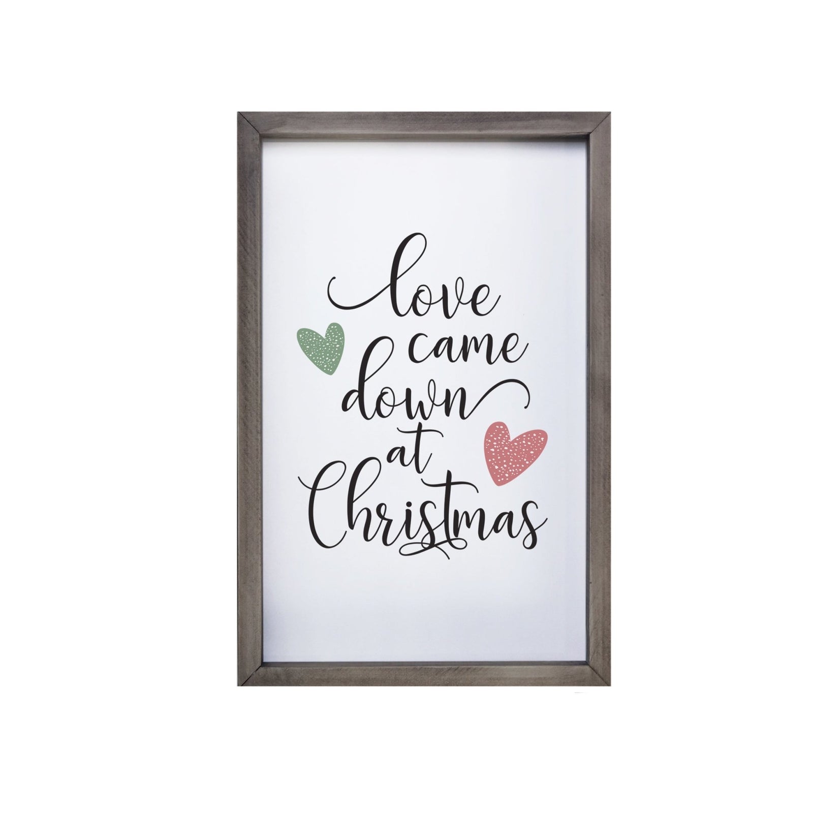 Merry Christmas Framed Shadow Box - Love Came Down - LifeSong Milestones