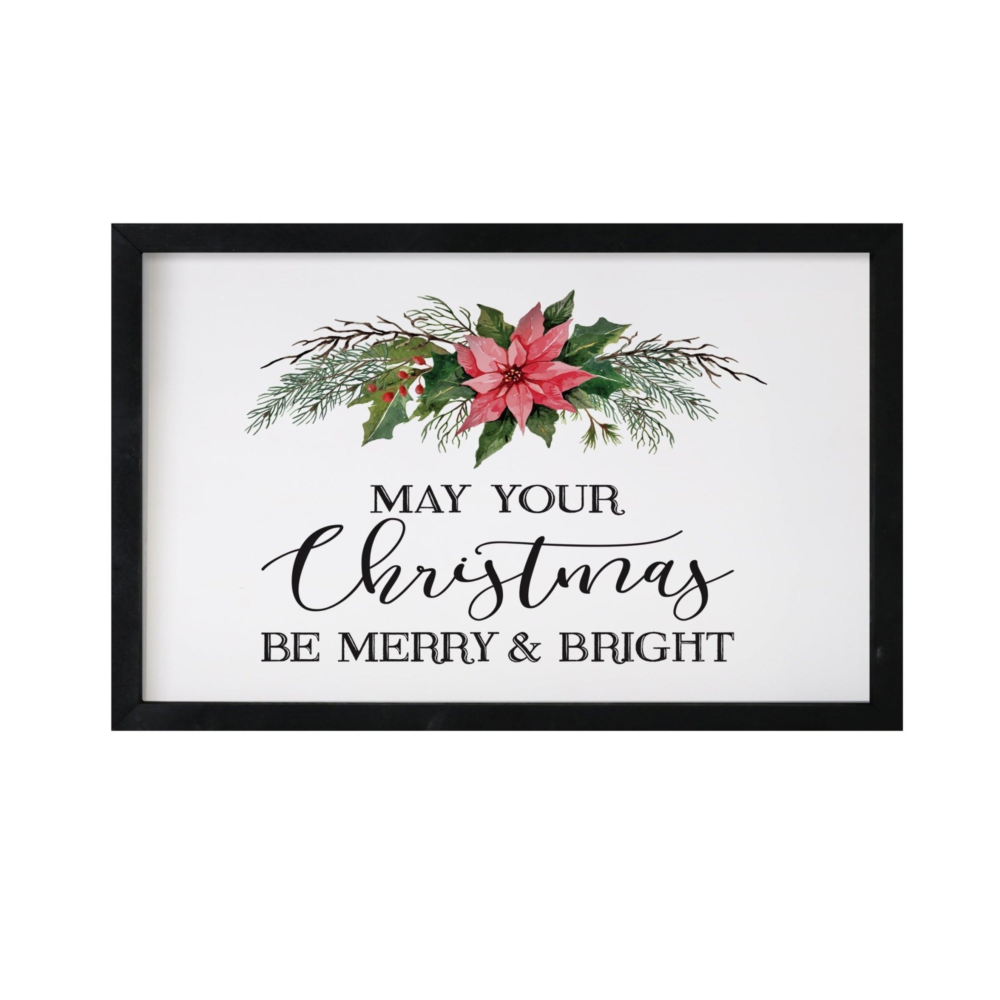 Merry Christmas Framed Shadow Box - May Your Christmas - LifeSong Milestones