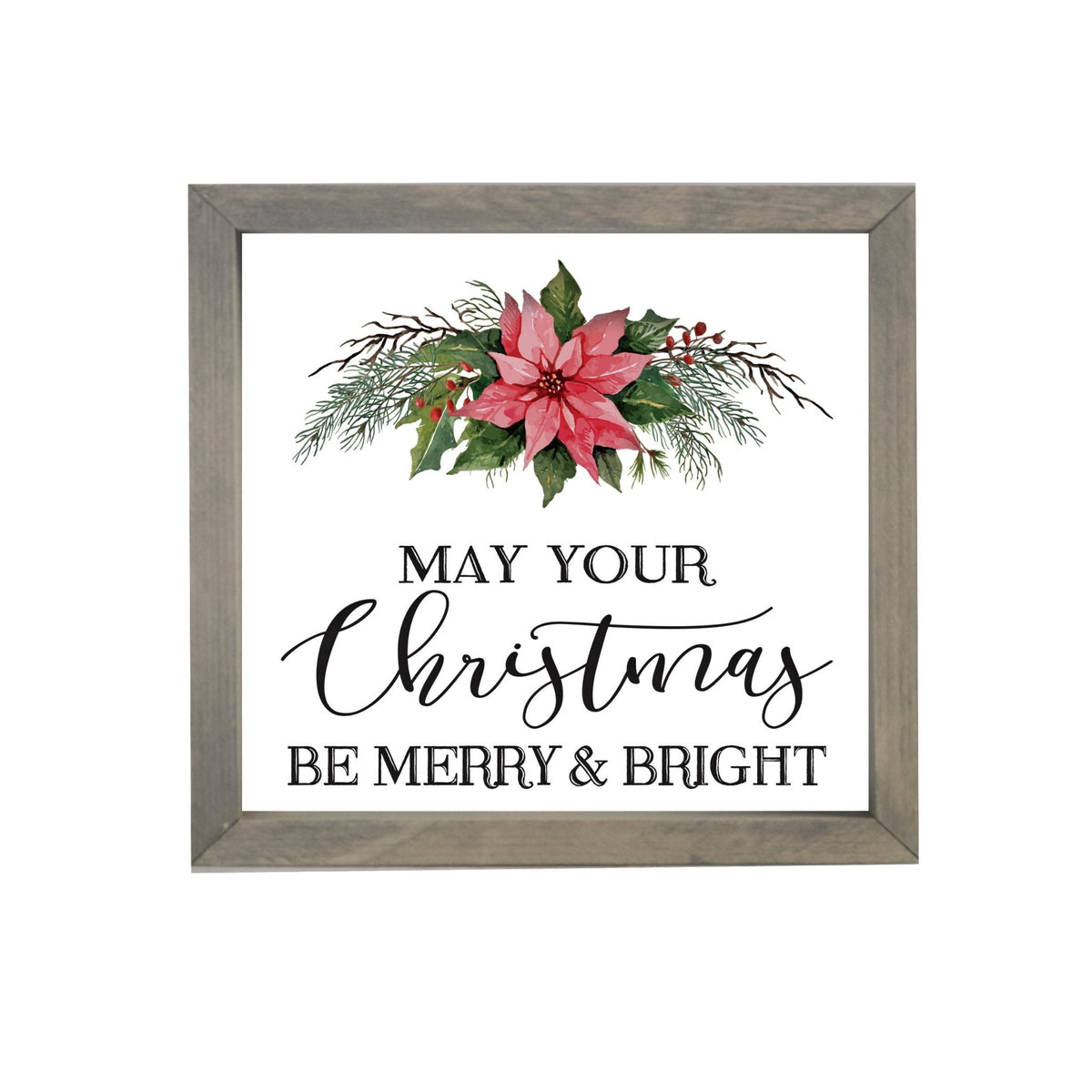 Merry Christmas Framed Shadow Box - May Your Christmas - LifeSong Milestones