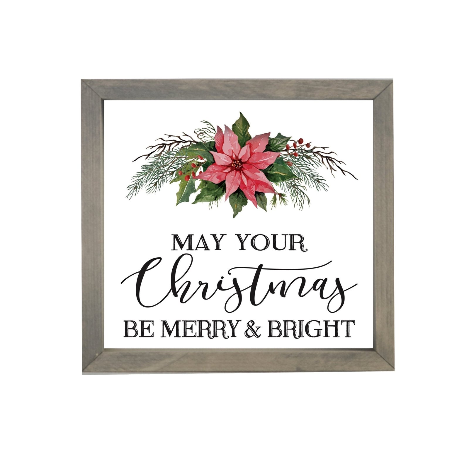 Merry Christmas Framed Shadow Box - May Your Christmas - LifeSong Milestones