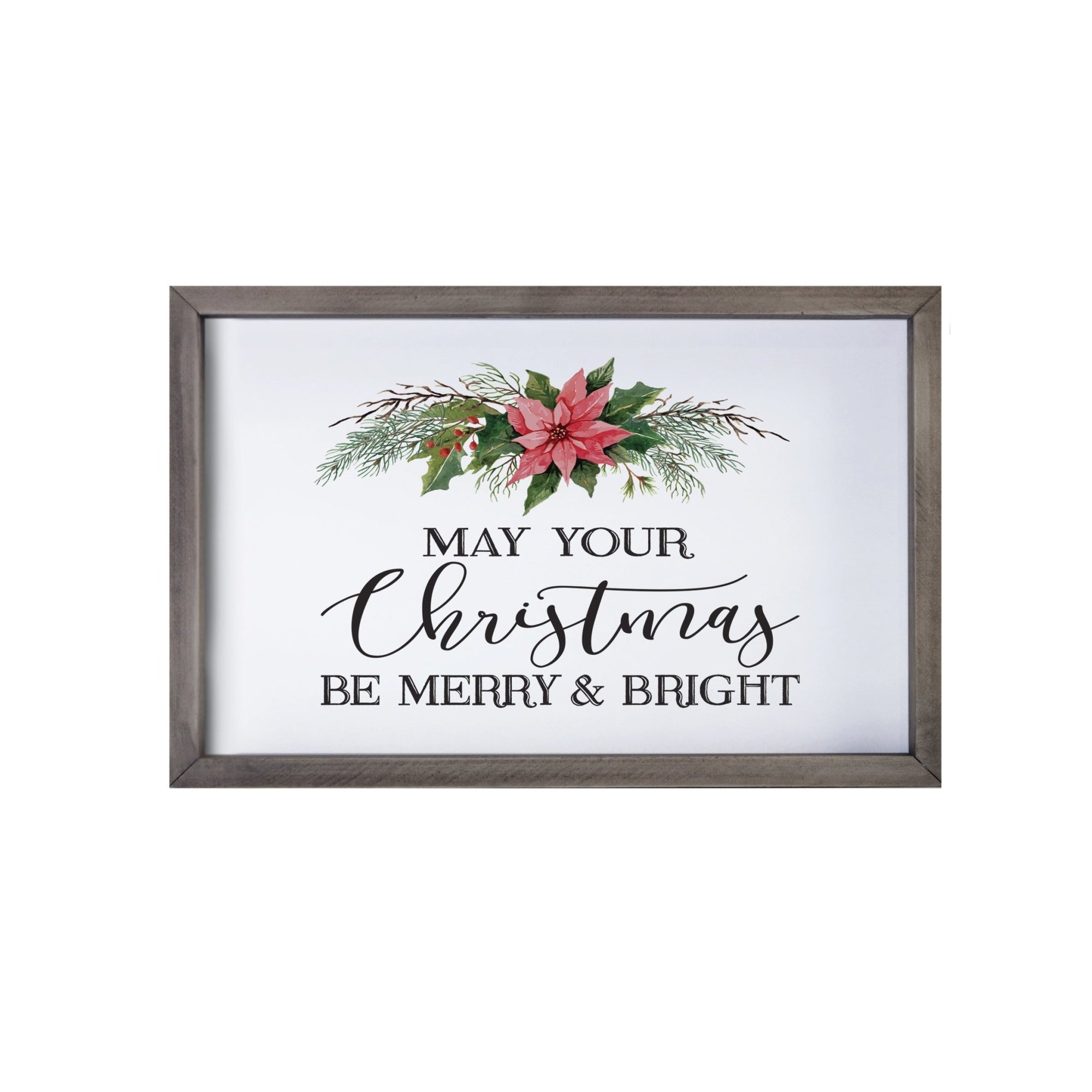 Merry Christmas Framed Shadow Box - May Your Christmas - LifeSong Milestones