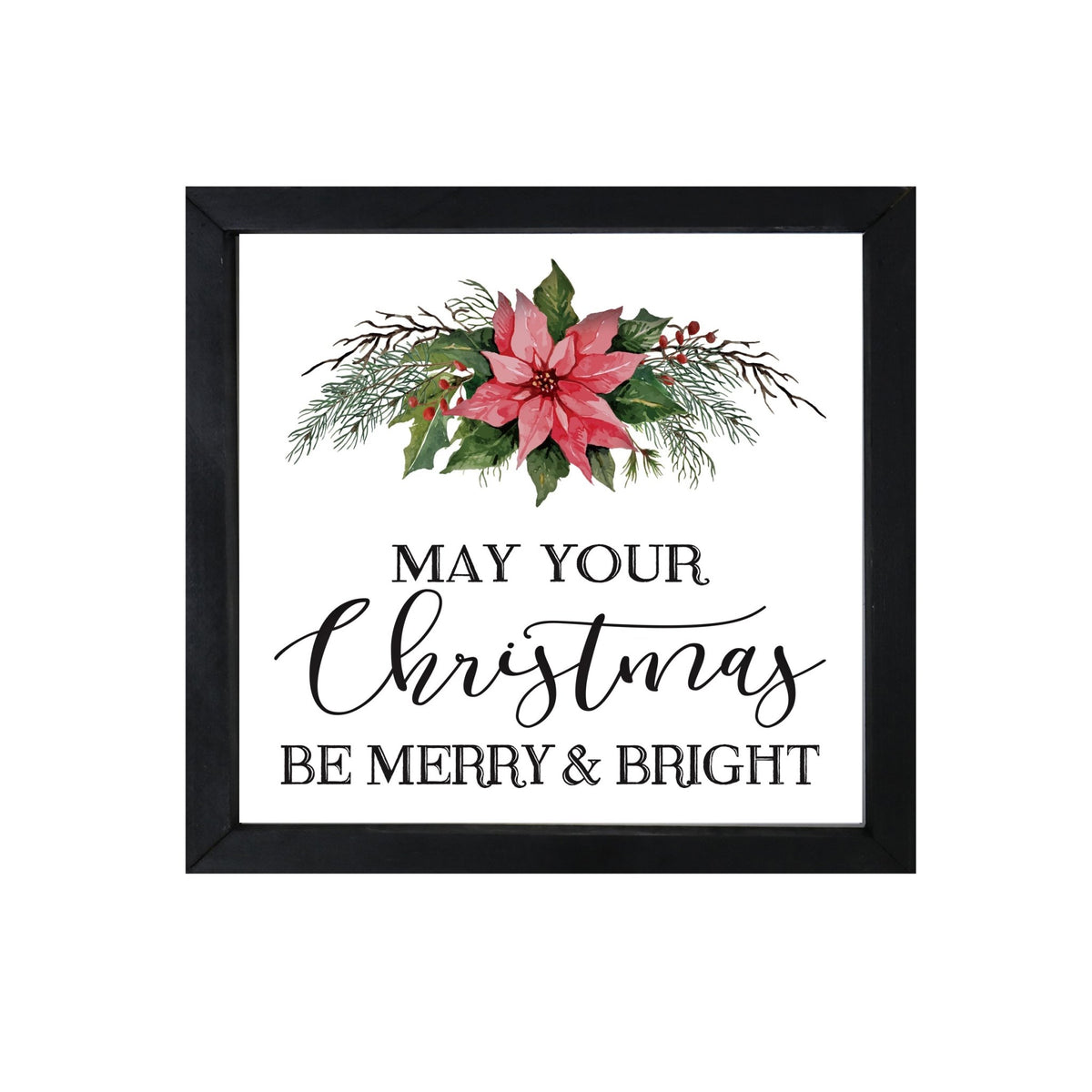 Merry Christmas Framed Shadow Box - May Your Christmas - LifeSong Milestones