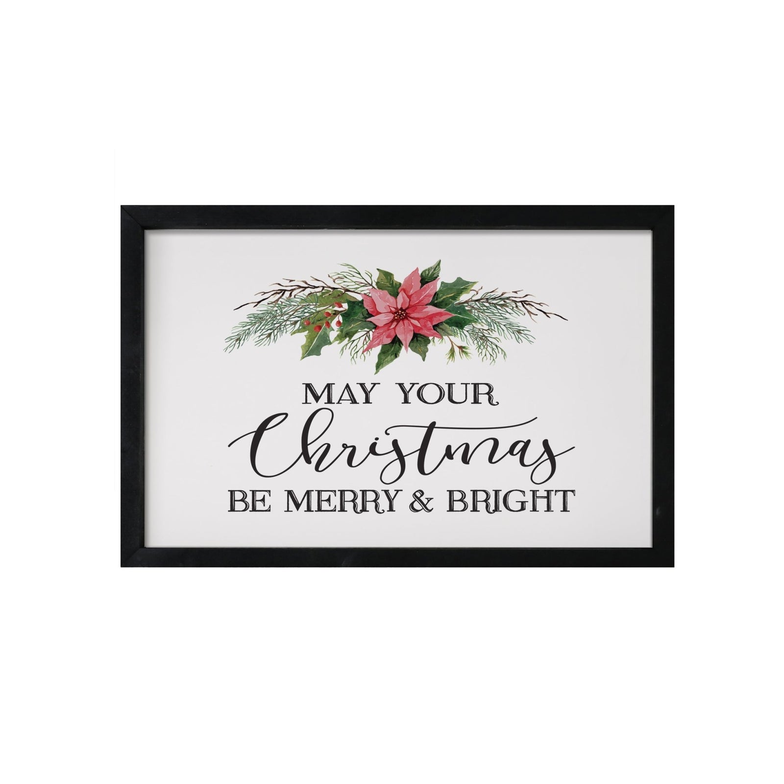 Merry Christmas Framed Shadow Box - May Your Christmas - LifeSong Milestones