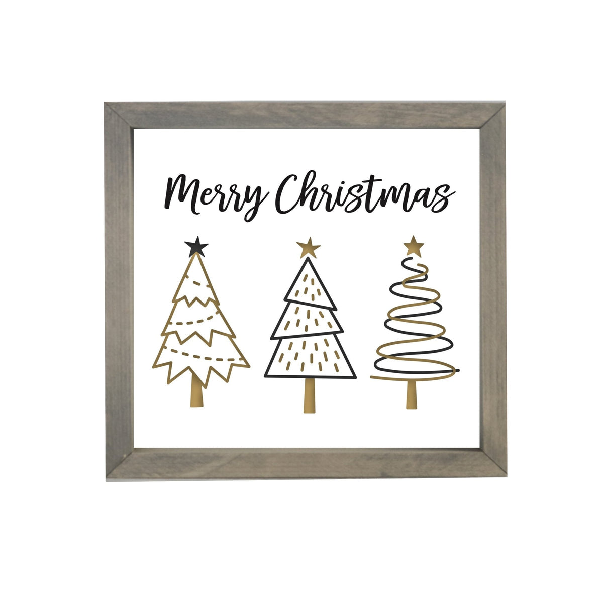 Merry Christmas Framed Shadow Box - Merry Christmas Trees - LifeSong Milestones