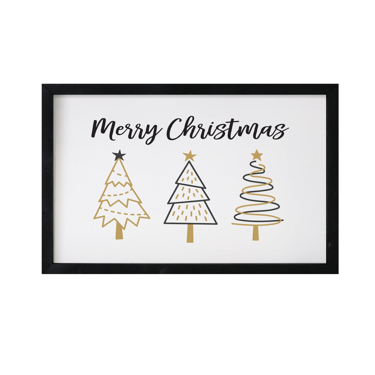 Merry Christmas Framed Shadow Box - Merry Christmas Trees - LifeSong Milestones