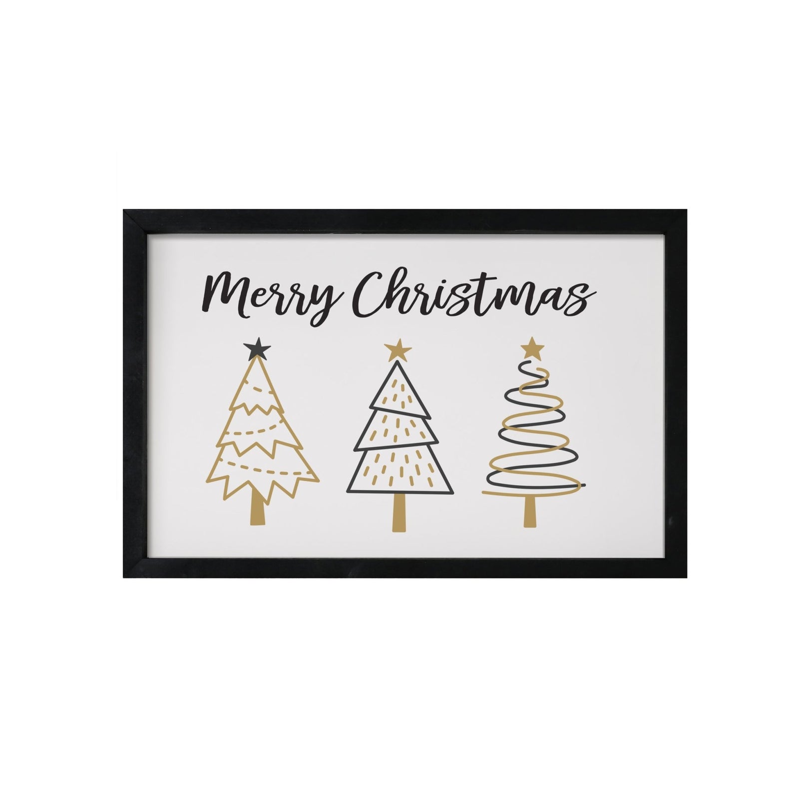Merry Christmas Framed Shadow Box - Merry Christmas Trees - LifeSong Milestones