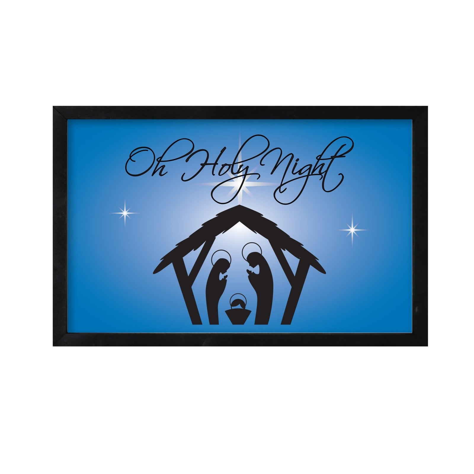 Merry Christmas Framed Shadow Box - Oh Holy Night - LifeSong Milestones