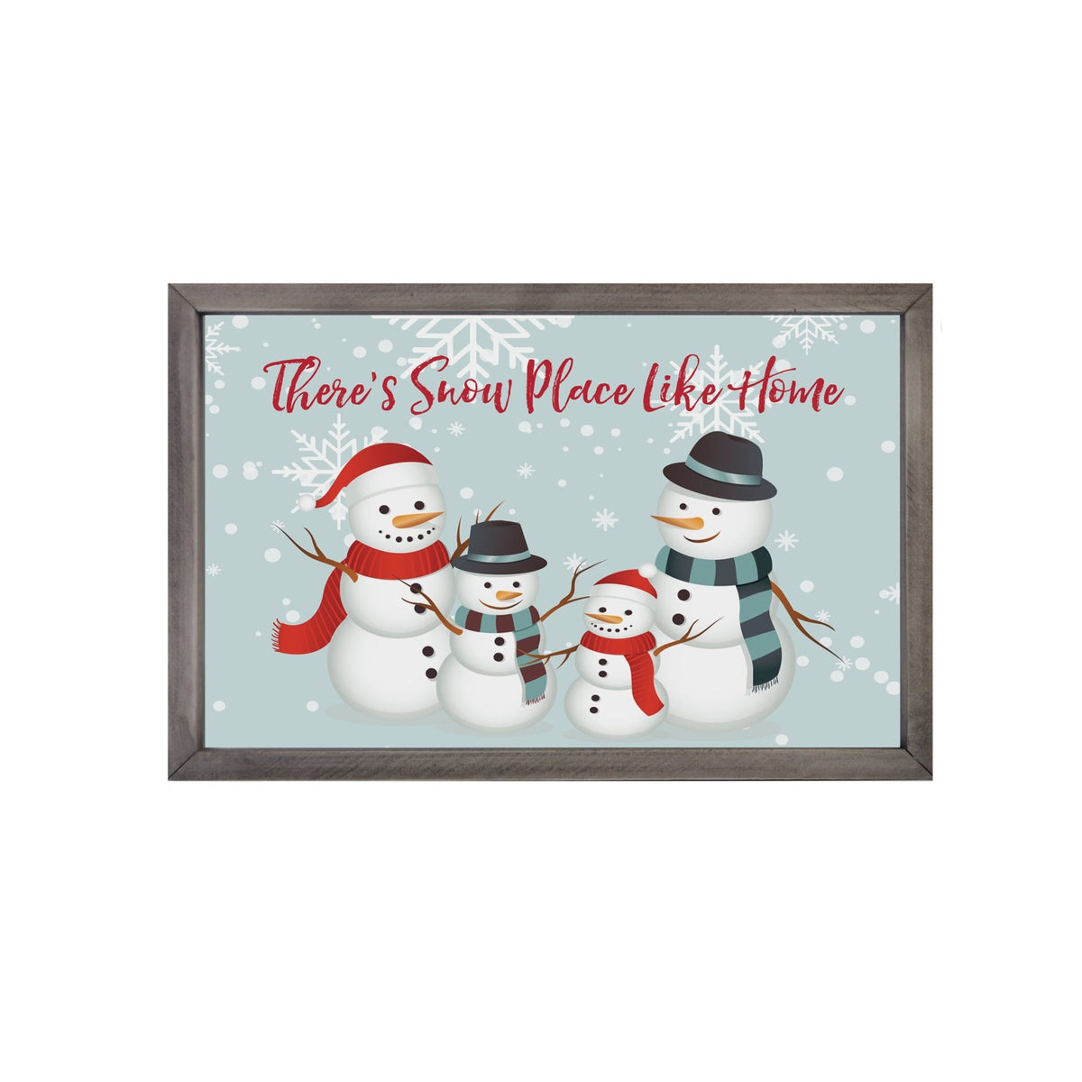 Merry Christmas Framed Shadow Box - Snowman There&#39;s Snow Place - LifeSong Milestones