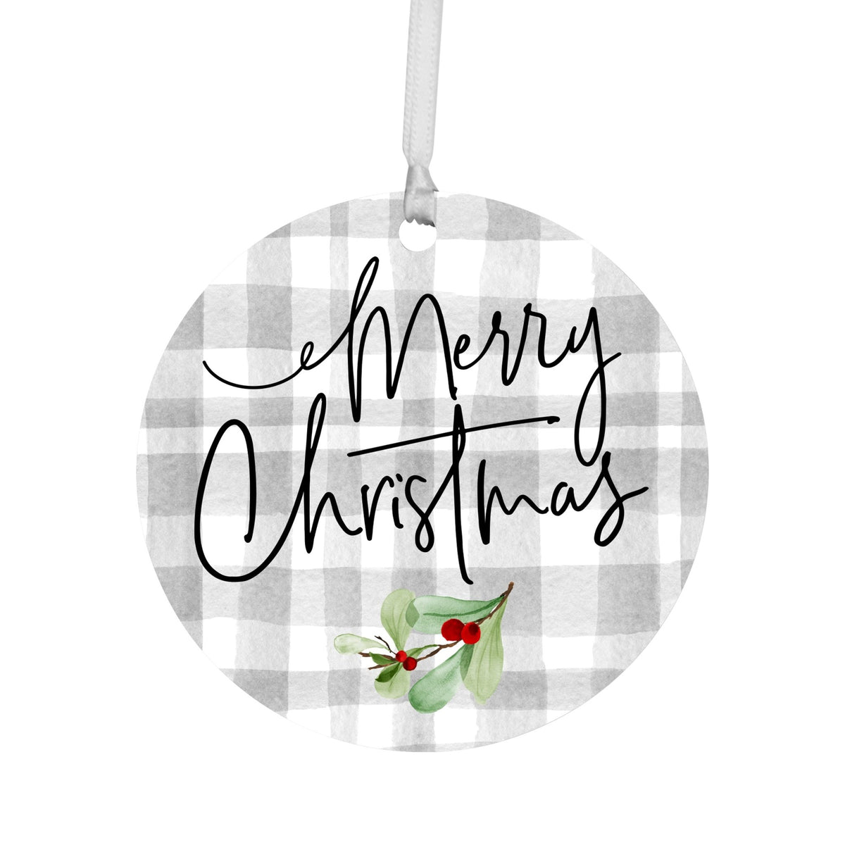 Merry Christmas Holiday Ornament 3.75in - LifeSong Milestones