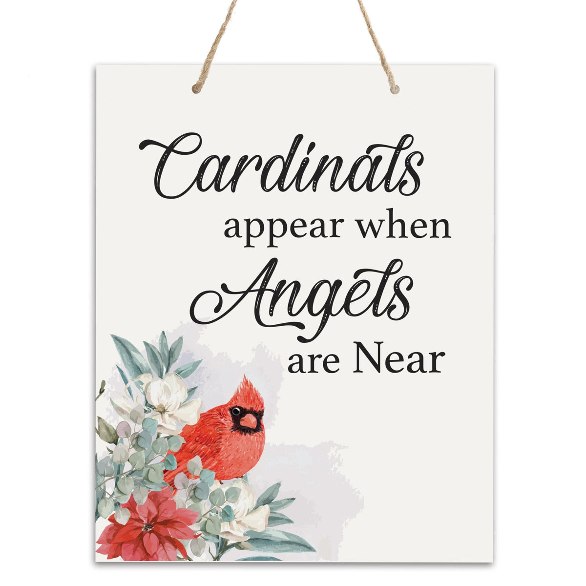 Merry Christmas Wall Hanging Sign - Angels Are Near - LifeSong Milestones