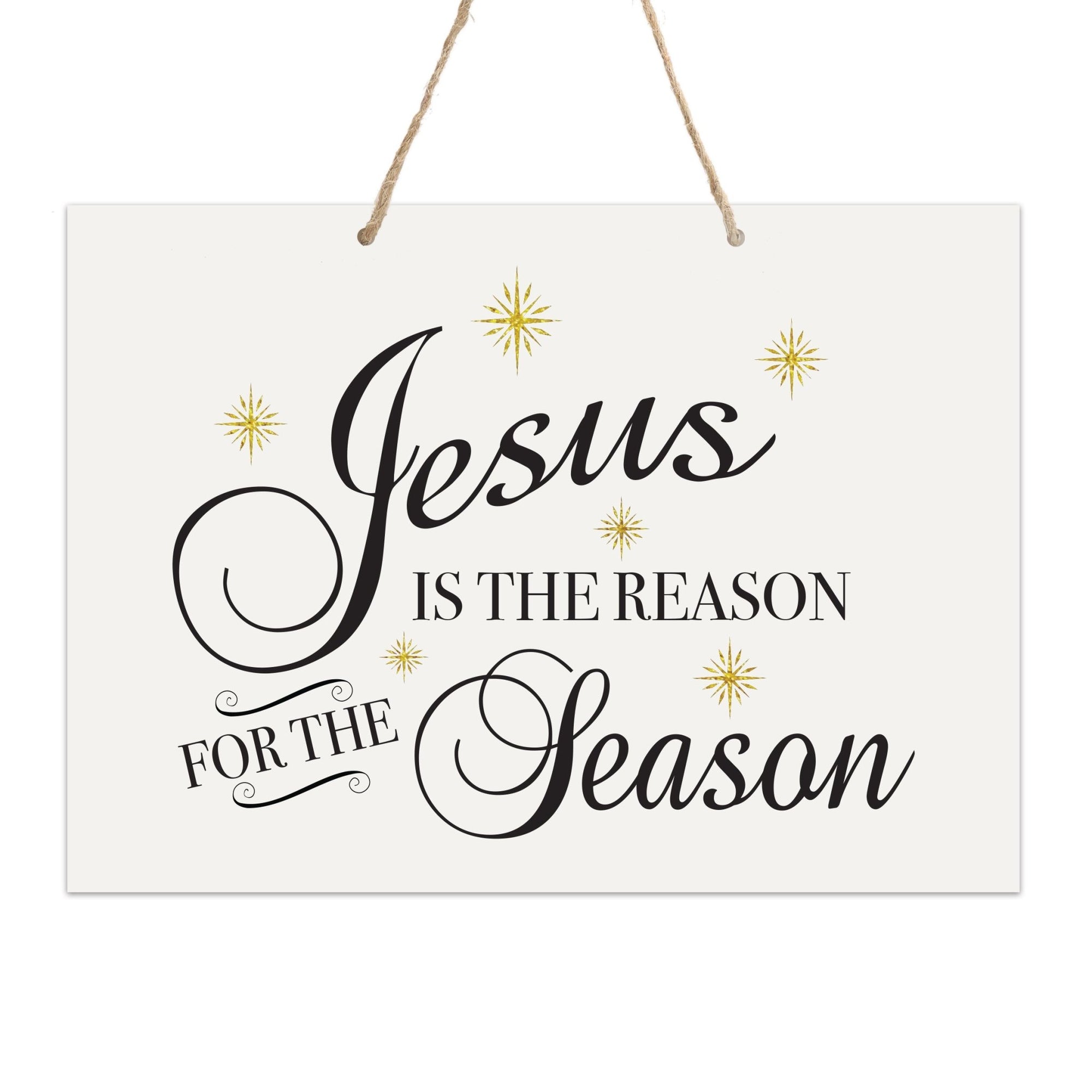 Merry Christmas Wall Hanging Sign - Jesus Is The Reason - LifeSong Milestones