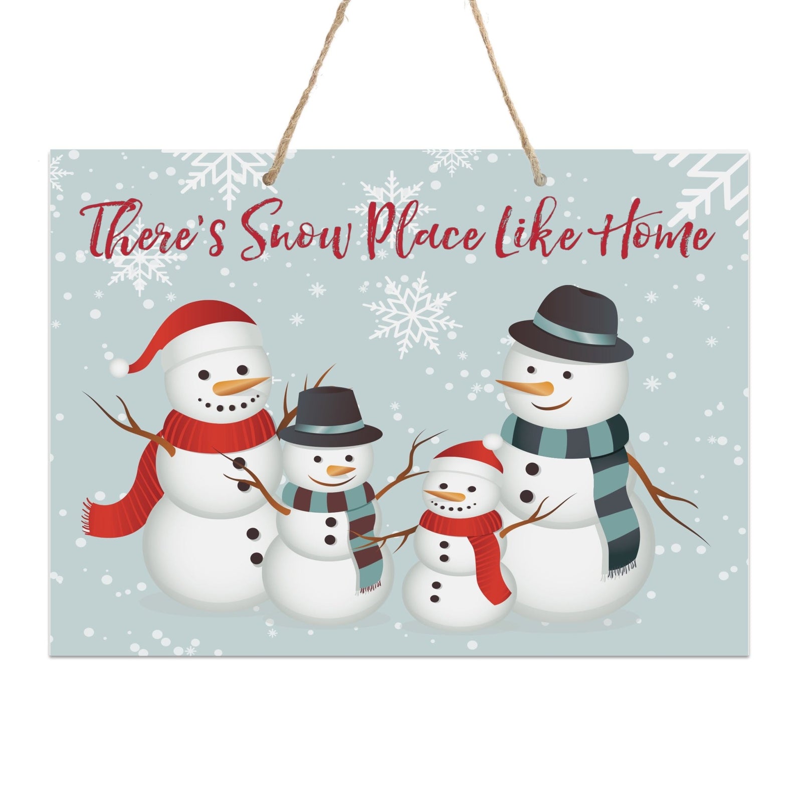 Merry Christmas Wall Hanging Sign - Snow Place Like Home - LifeSong Milestones