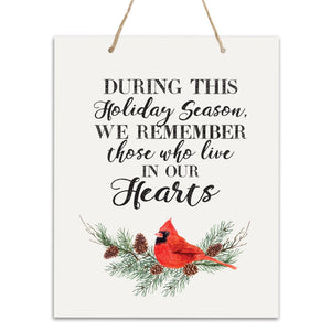 Merry Christmas Wall Hanging Sign - Those In Our Hearts - LifeSong Milestones