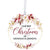 Modern 2.75in Christmas Round White Ornament for Grandparents - Grandma & Grandpa - LifeSong Milestones