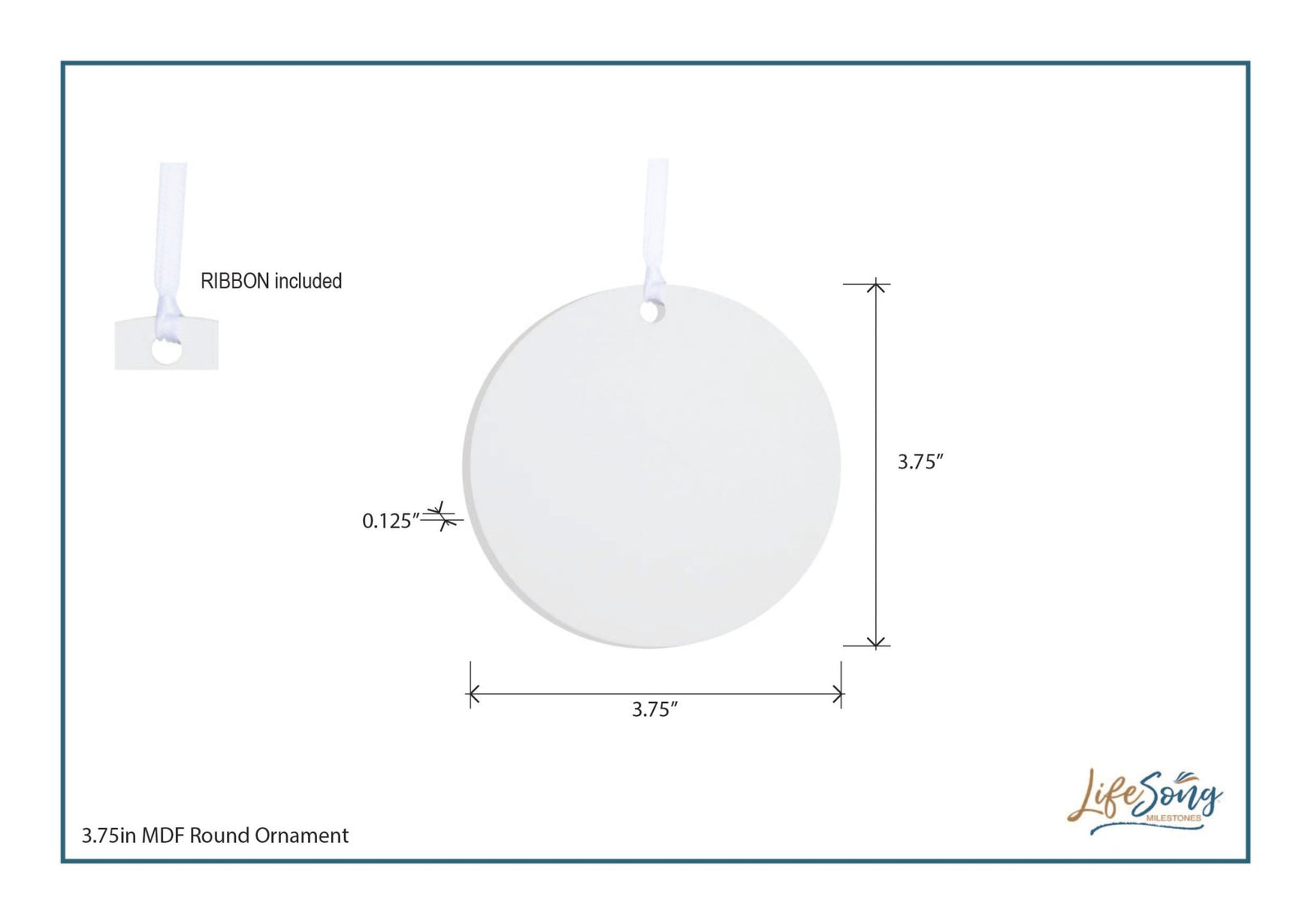 Modern 2.75in Christmas Round White Ornament for Grandparents - Only the Best Parents - LifeSong Milestones