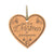 Modern 3.75in Christmas Wooden Heart Ornament for Grandparents - Our First Christmas - LifeSong Milestones