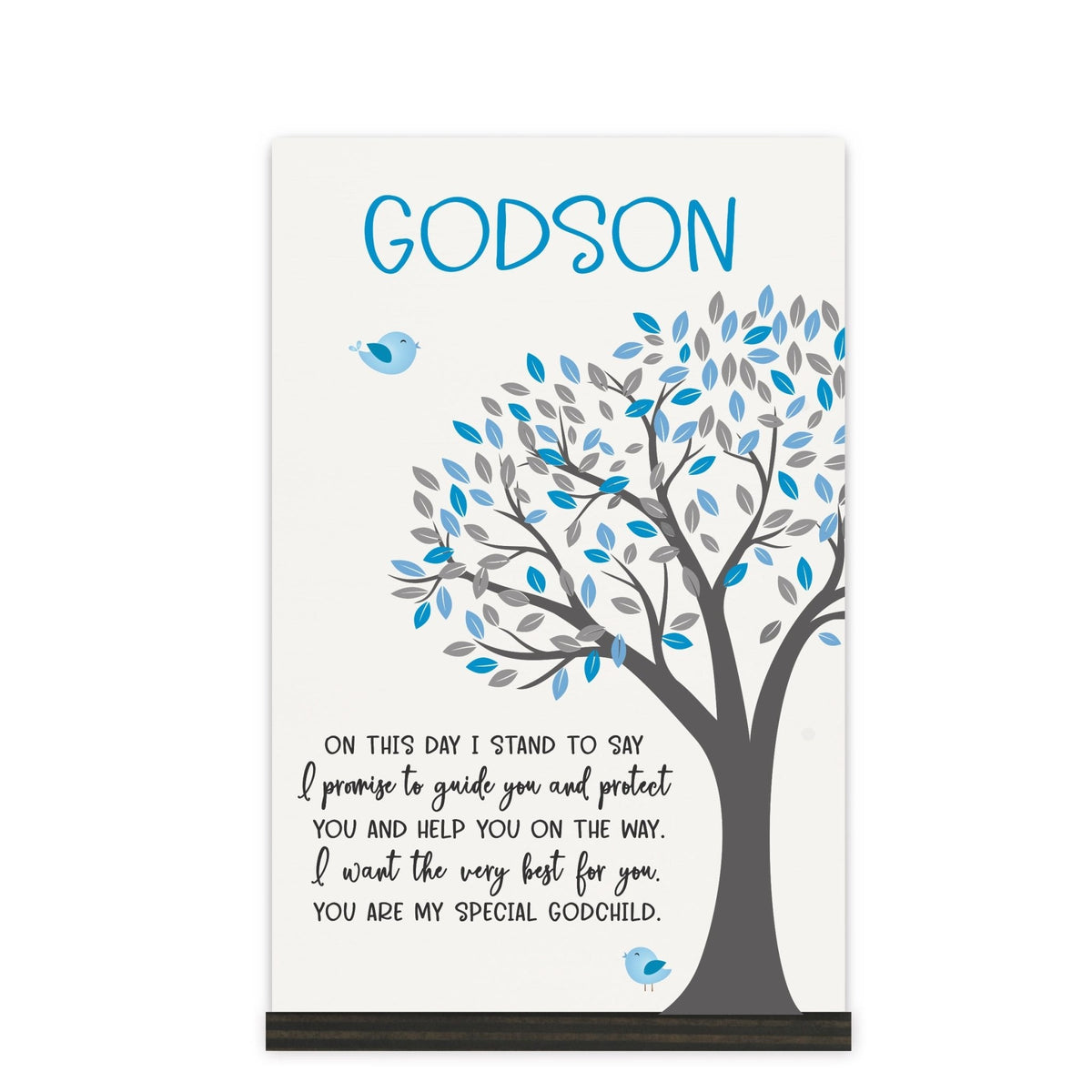 Modern 8x12in Decorative White Acrylic Signs With Wooden Base – On This Day - LifeSong Milestones