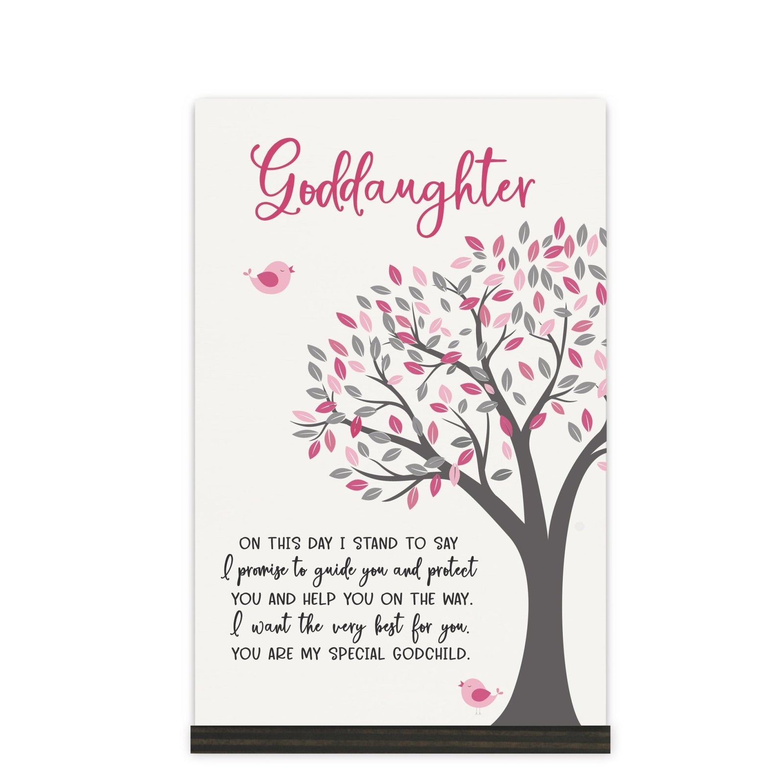 Modern 8x12in Decorative White Acrylic Signs With Wooden Base – On This Day - LifeSong Milestones