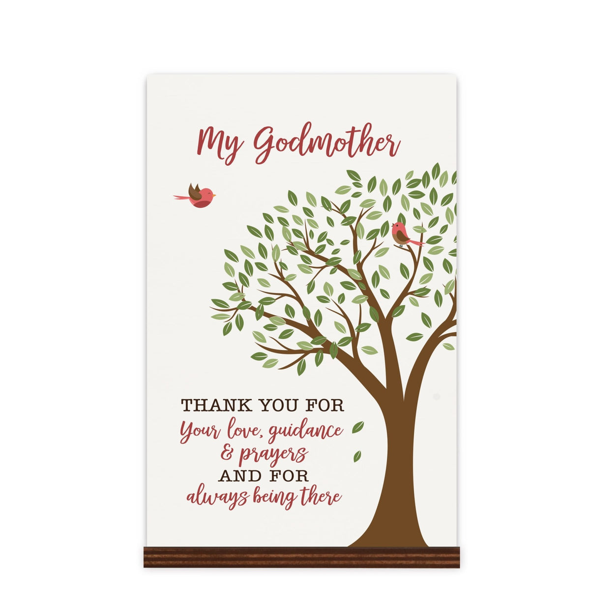 Modern 8x12in Decorative White Acrylic Signs With Wooden Base – Thank You - LifeSong Milestones