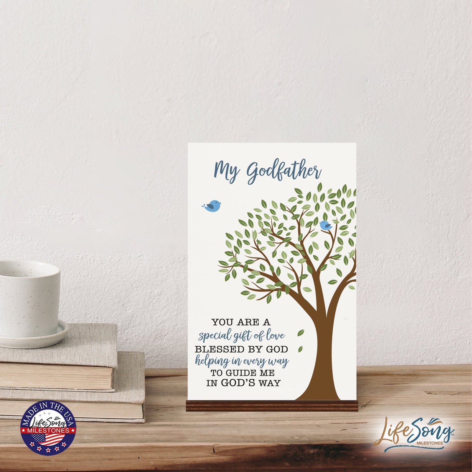 Modern 8x12in Decorative White Acrylic Signs With Wooden Base – You are Special - LifeSong Milestones