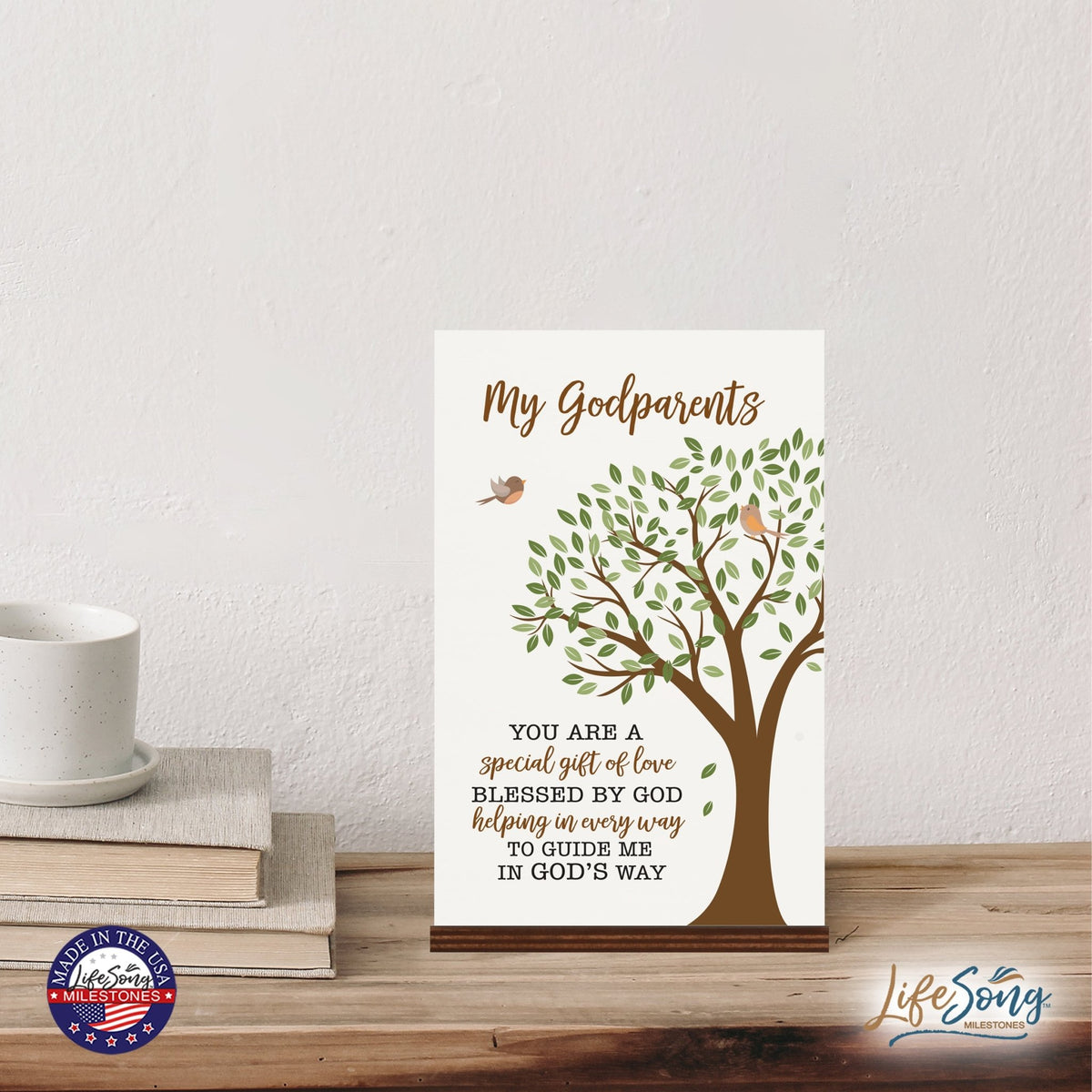 Modern 8x12in Decorative White Acrylic Signs With Wooden Base – You are Special - LifeSong Milestones