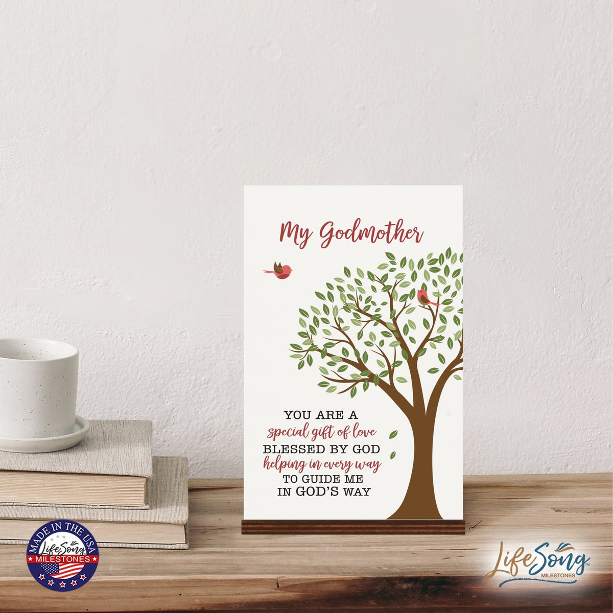 Modern 8x12in Decorative White Acrylic Signs With Wooden Base – You are Special - LifeSong Milestones