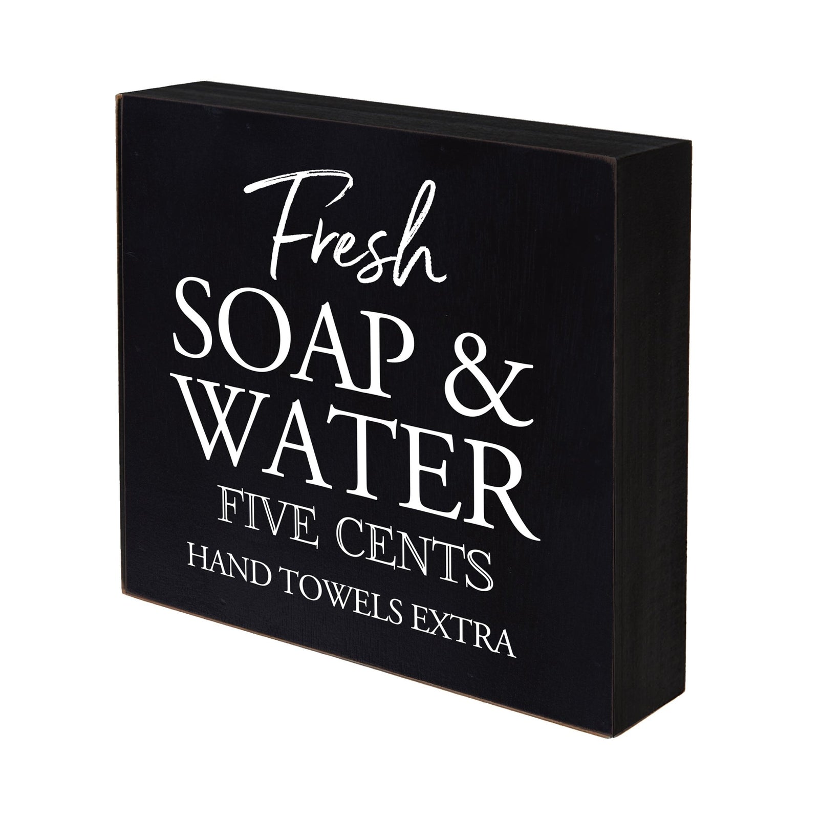 Modern Bathroom Decor 10x10 Shadow Box Fresh Soap & Water Extra - LifeSong Milestones